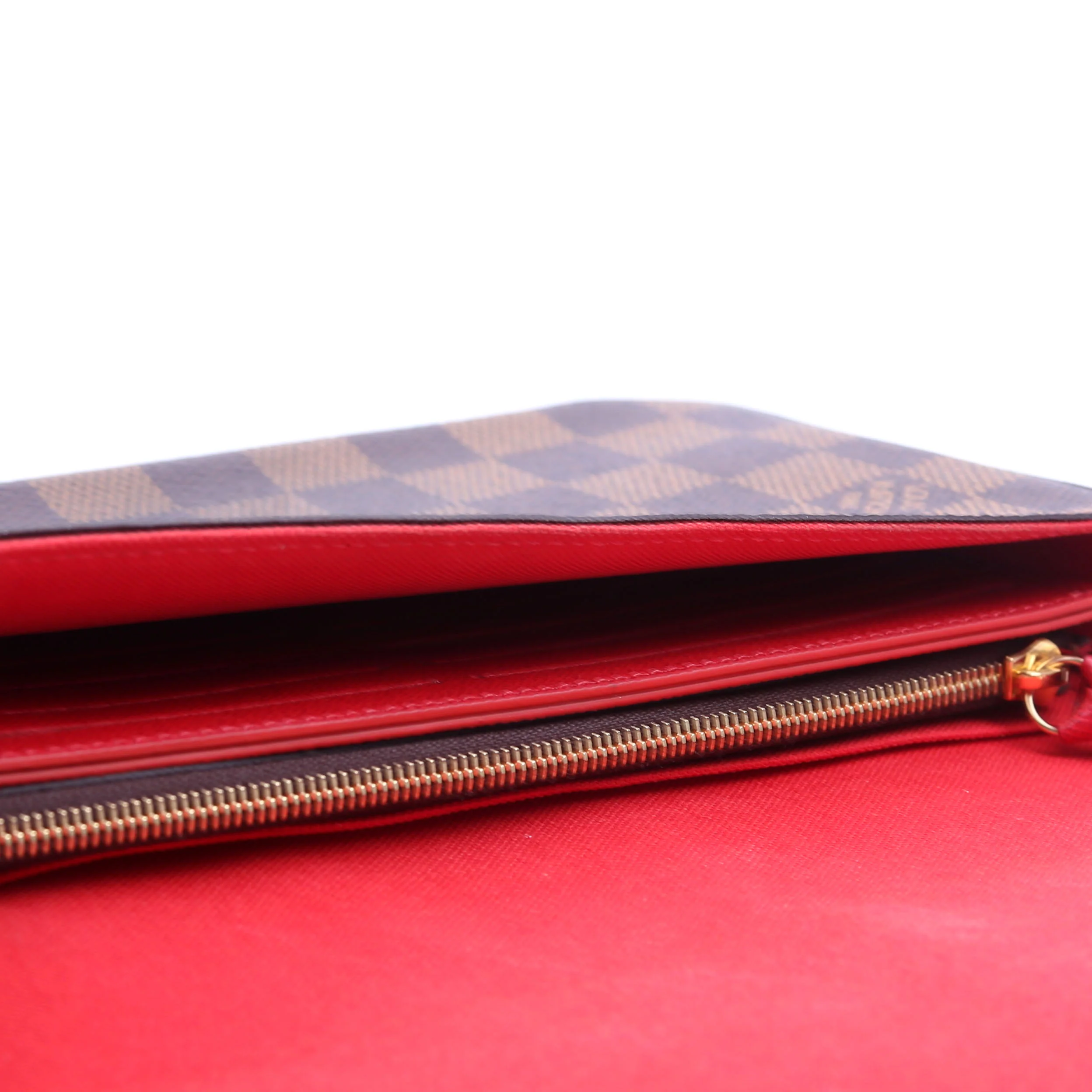 Pochette Felicie Damier Ebene Red - Image 12