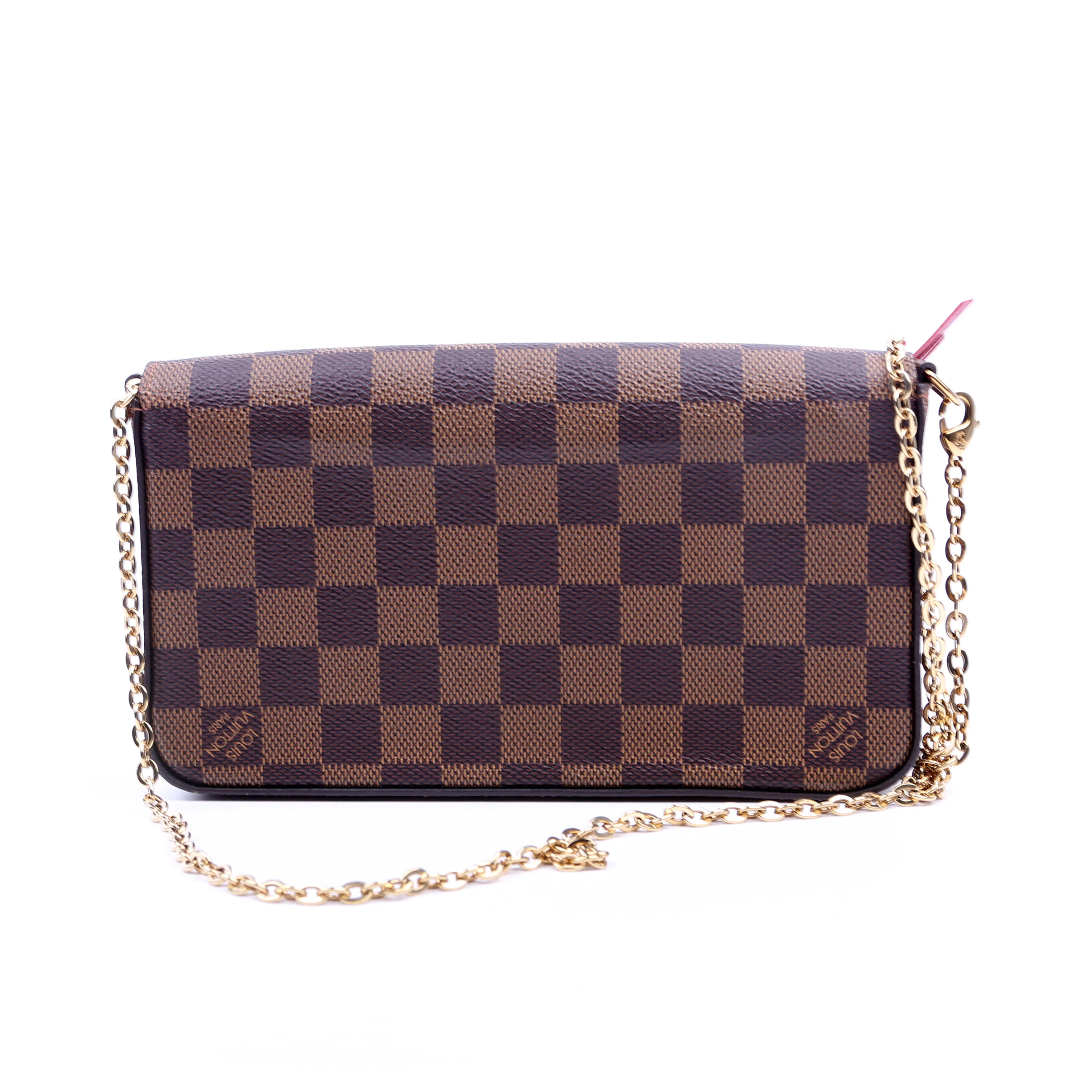 Pochette Felicie Damier Ebene Red - Image 2
