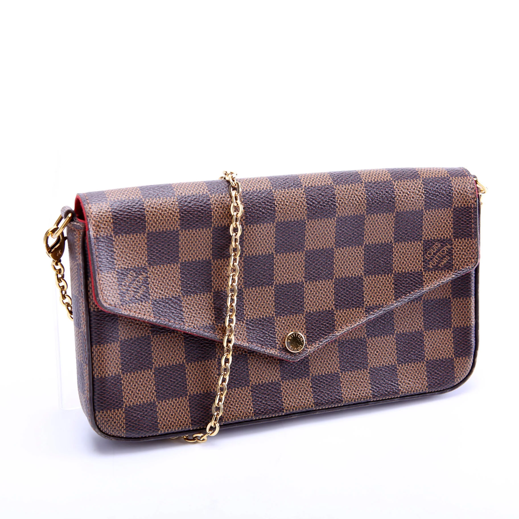 Pochette Felicie Damier Ebene Red - Image 2