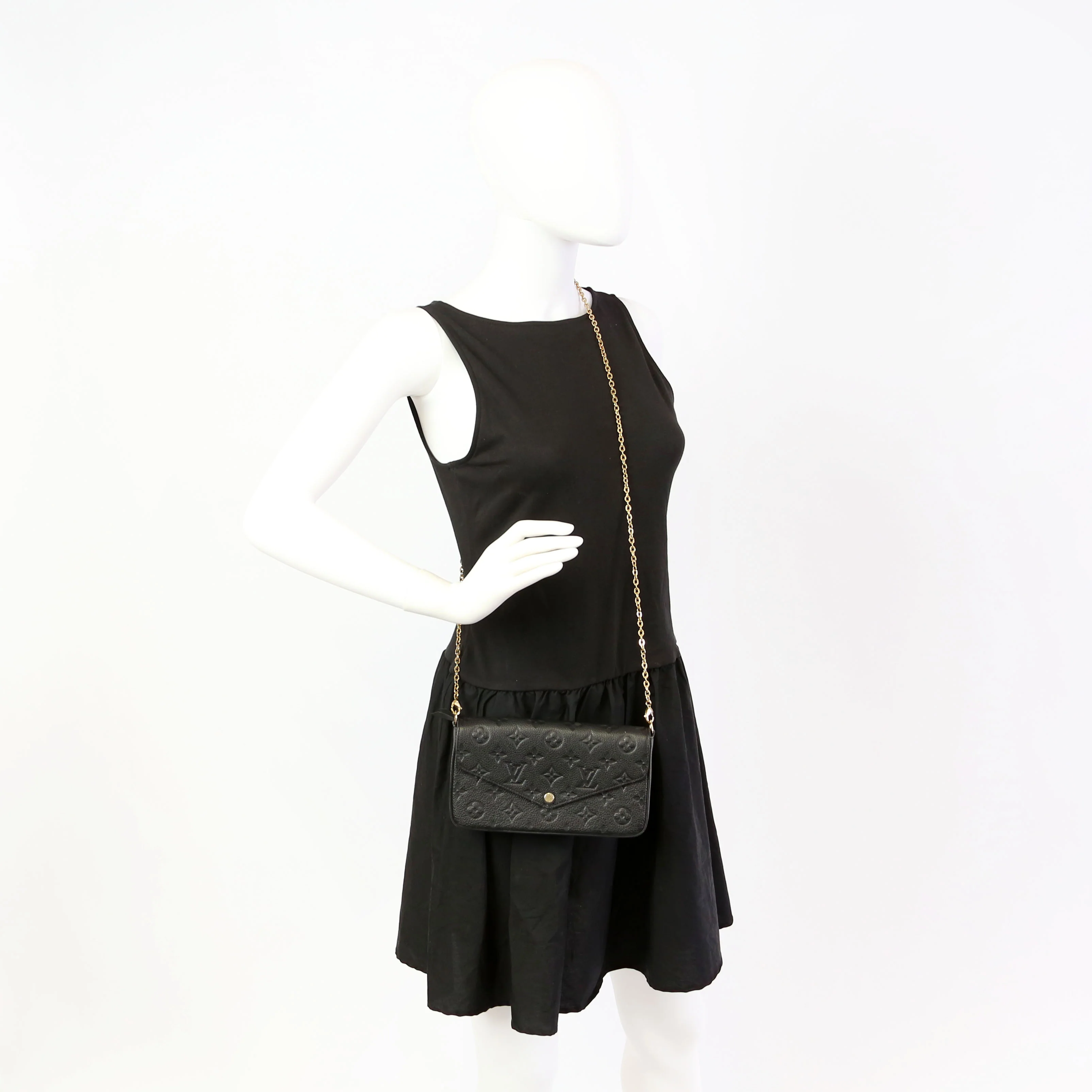 Pochette Felicie Empreinte Black - Image 14