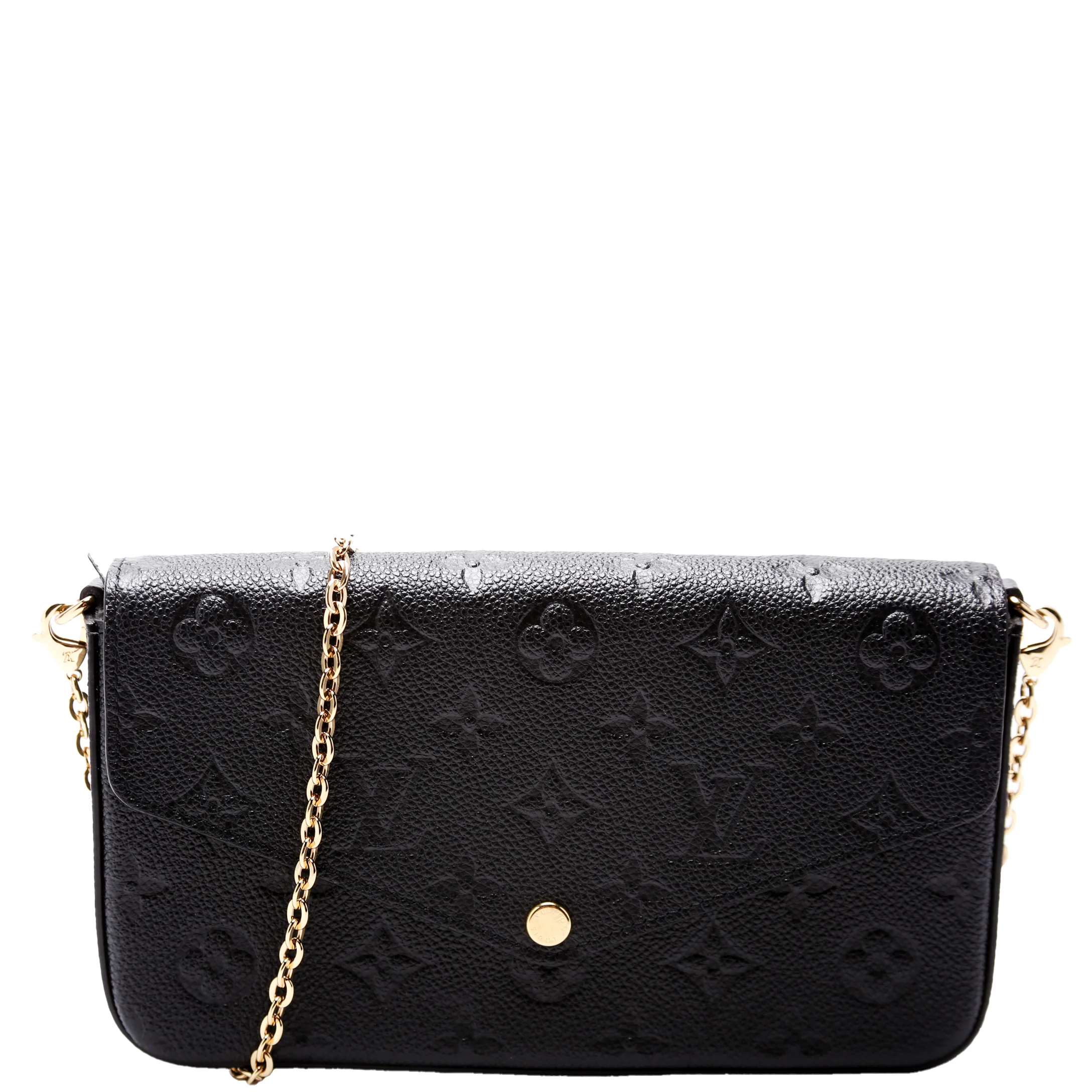 Pochette Felicie Empreinte Black