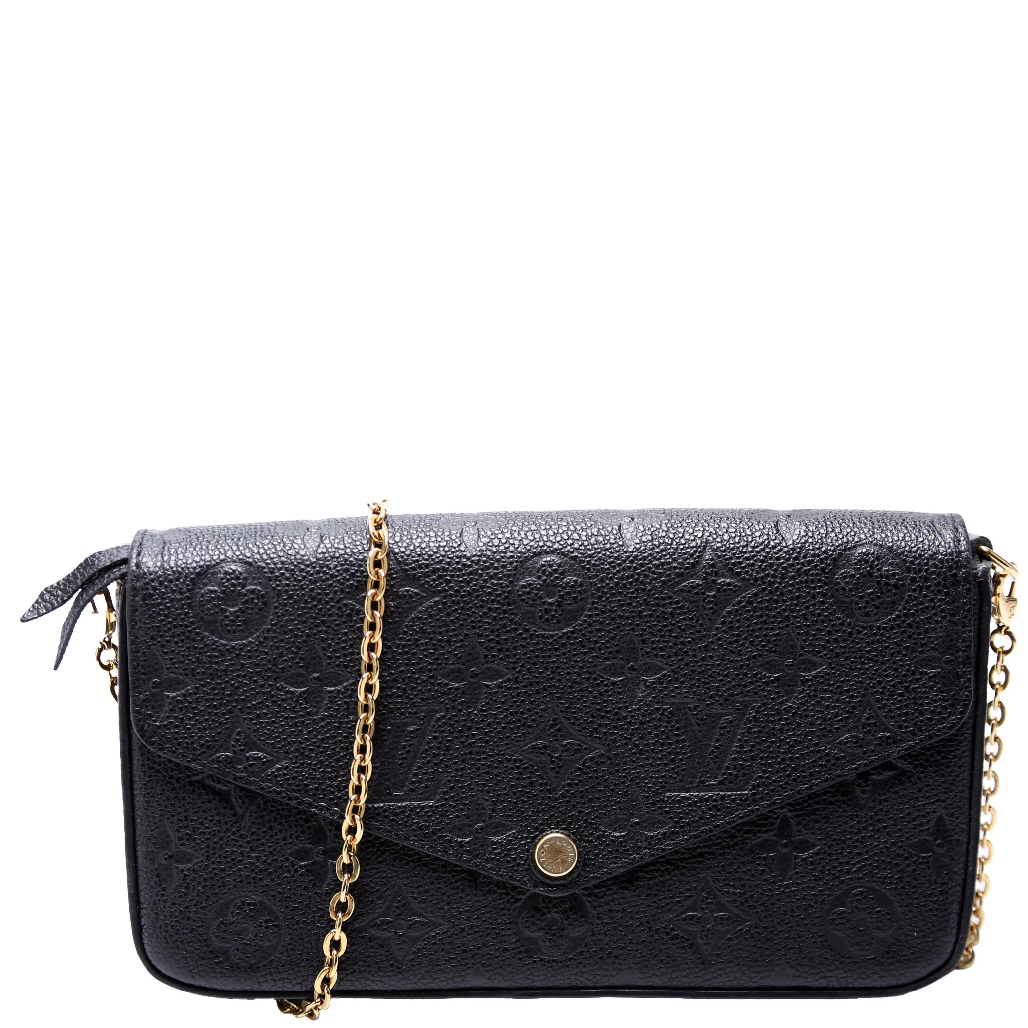 Pochette Felicie Empreinte Black