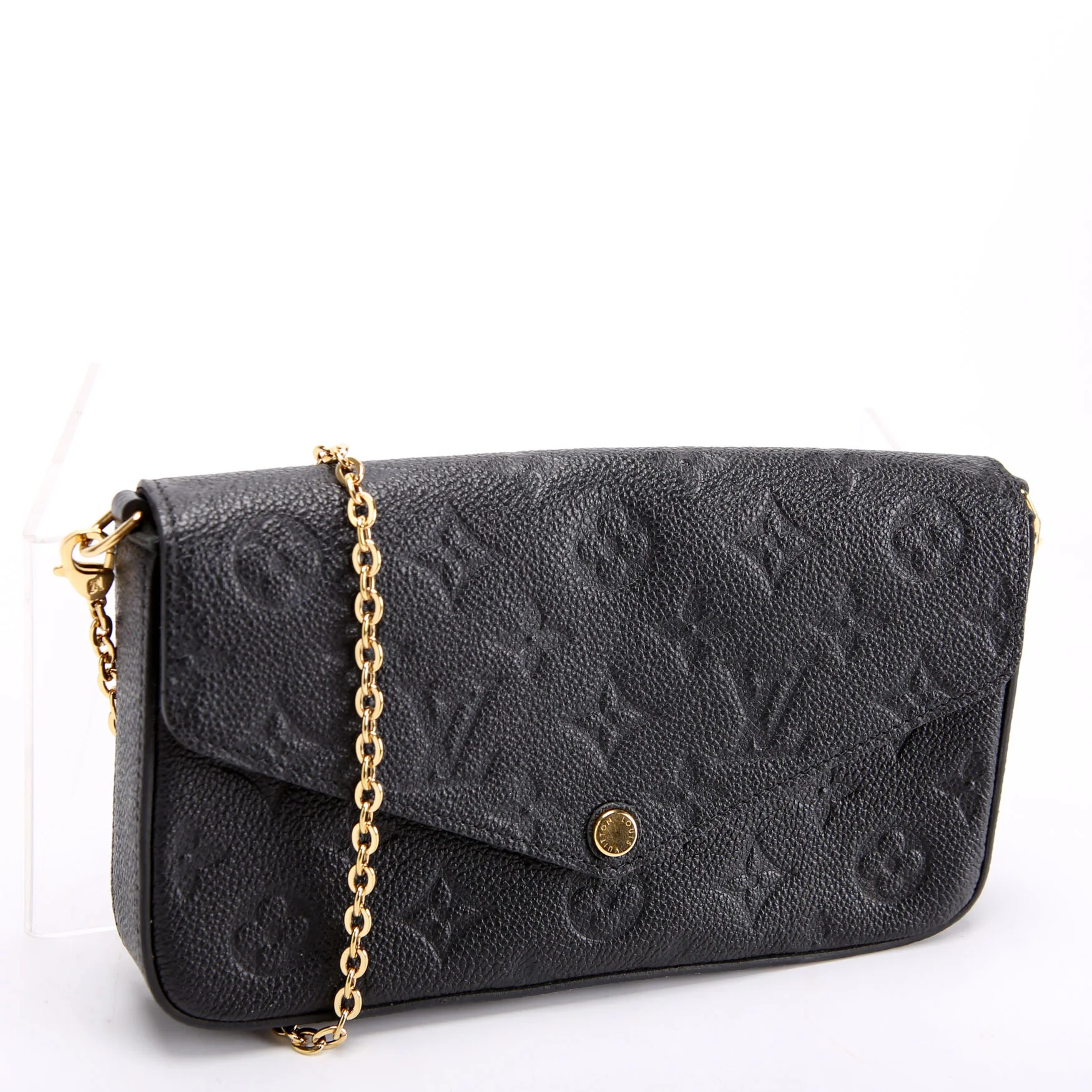 Pochette Felicie Empreinte Black/Gold - Image 2