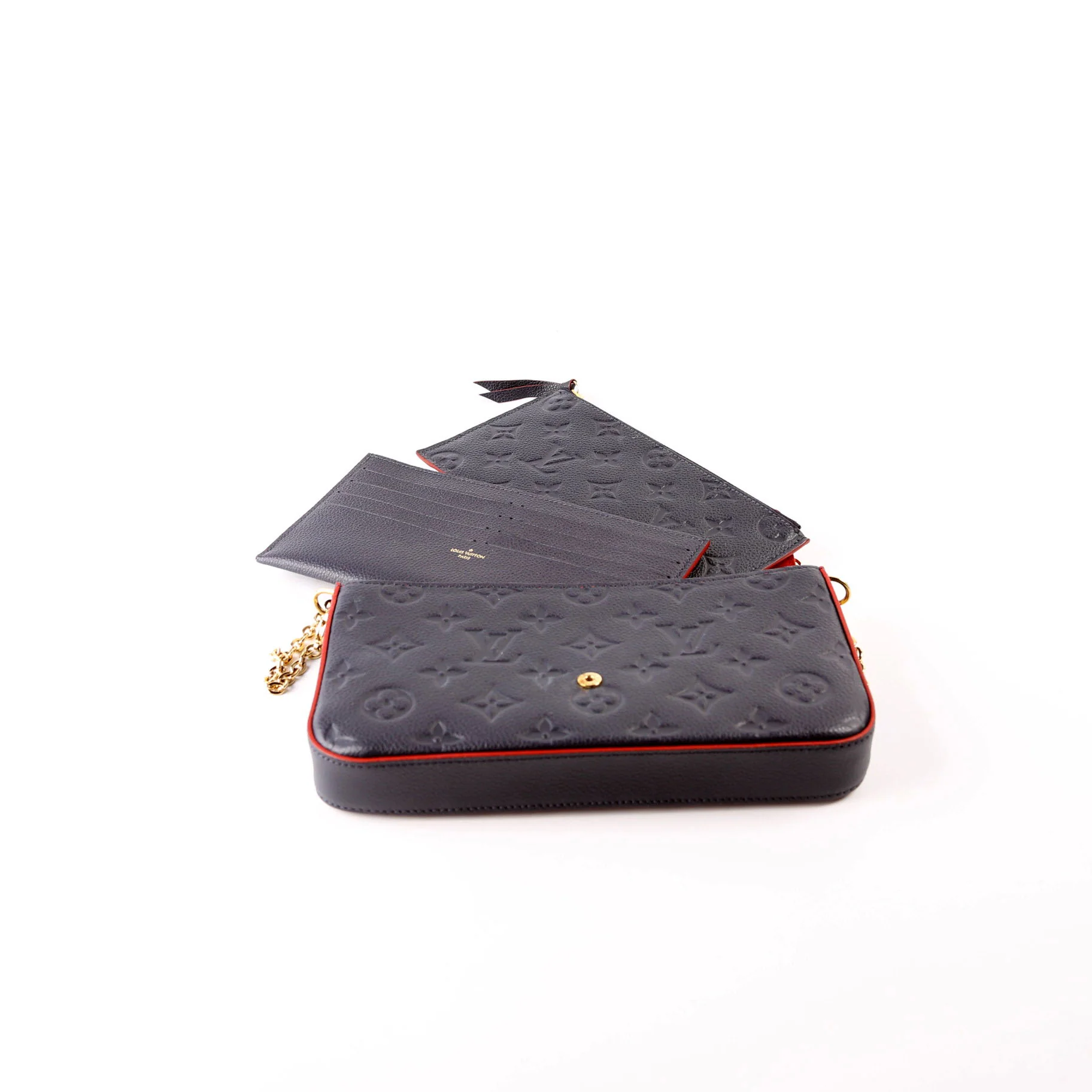 Pochette Felicie Empreinte Navy - Image 8