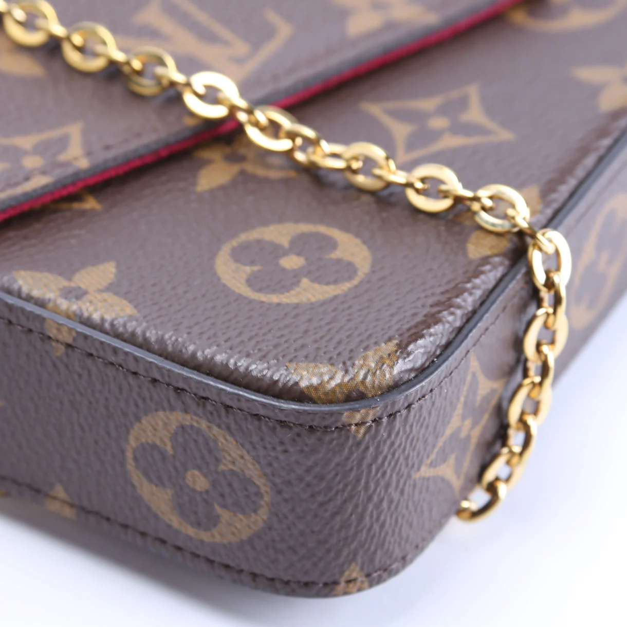 POchette Felicie Monogram Brown/Berry - Image 5