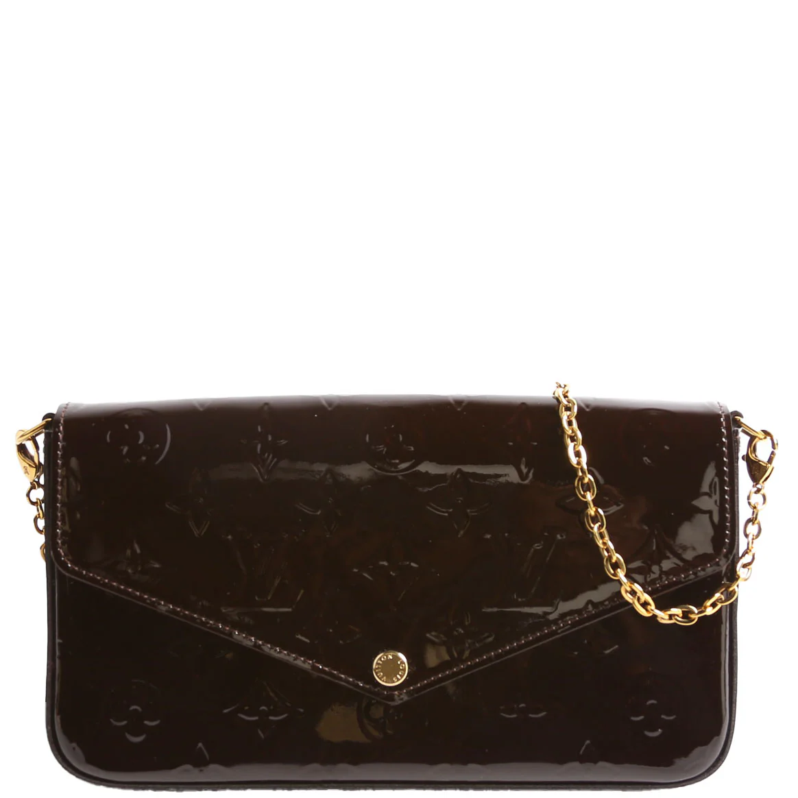 Pochette Felicie Vernis Burgundy