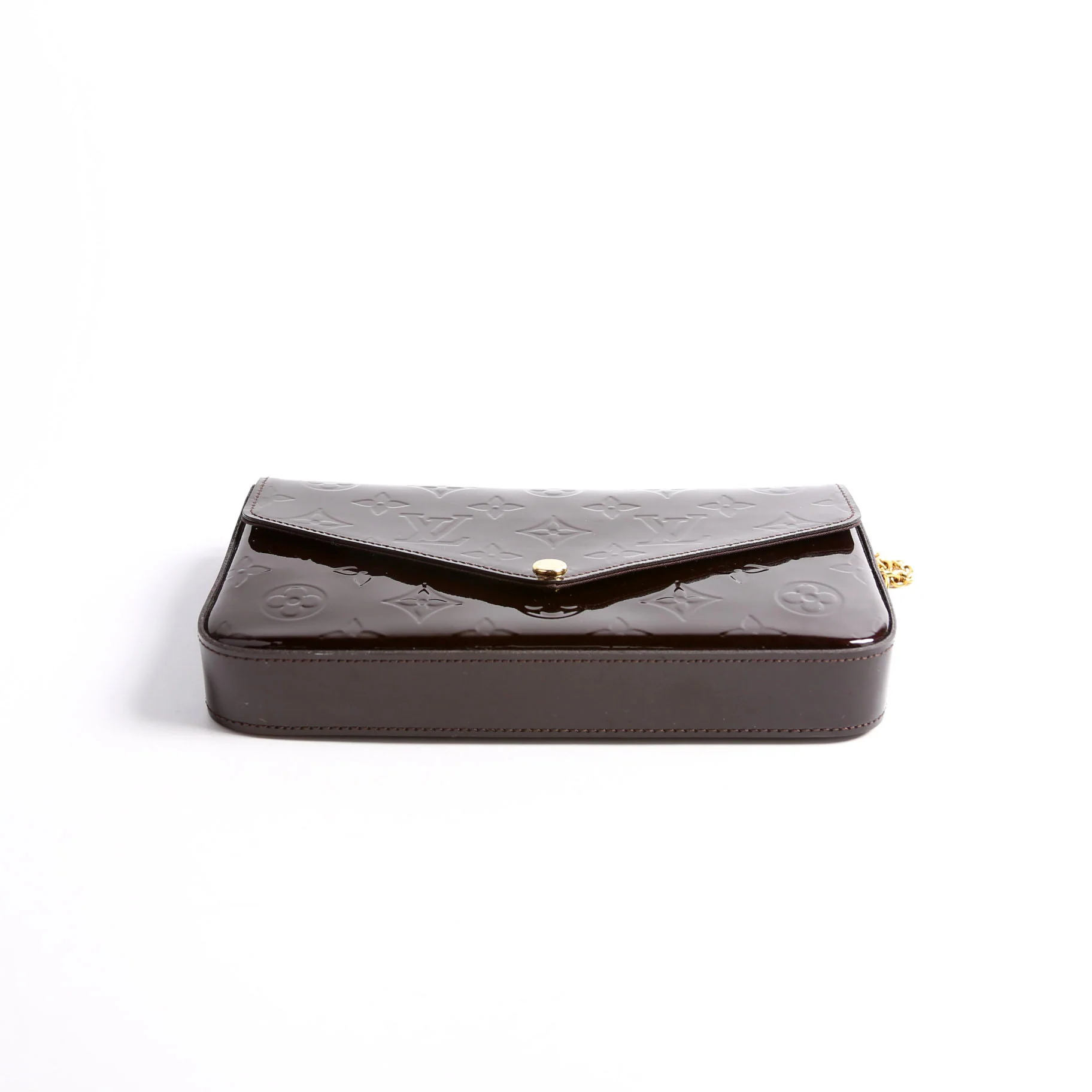 Pochette Felicie Vernis Burgundy - Image 3