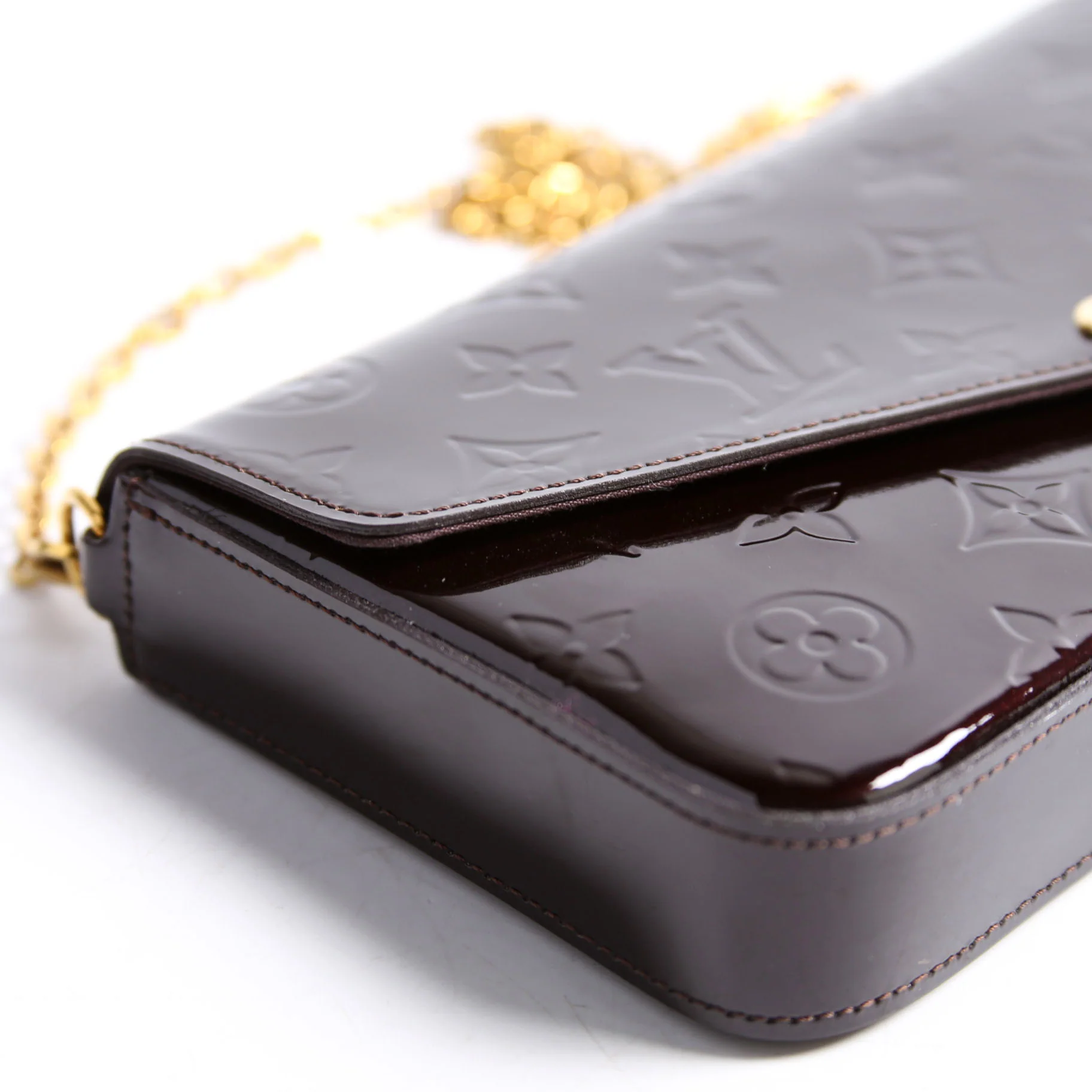 Pochette Felicie Vernis Burgundy - Image 4