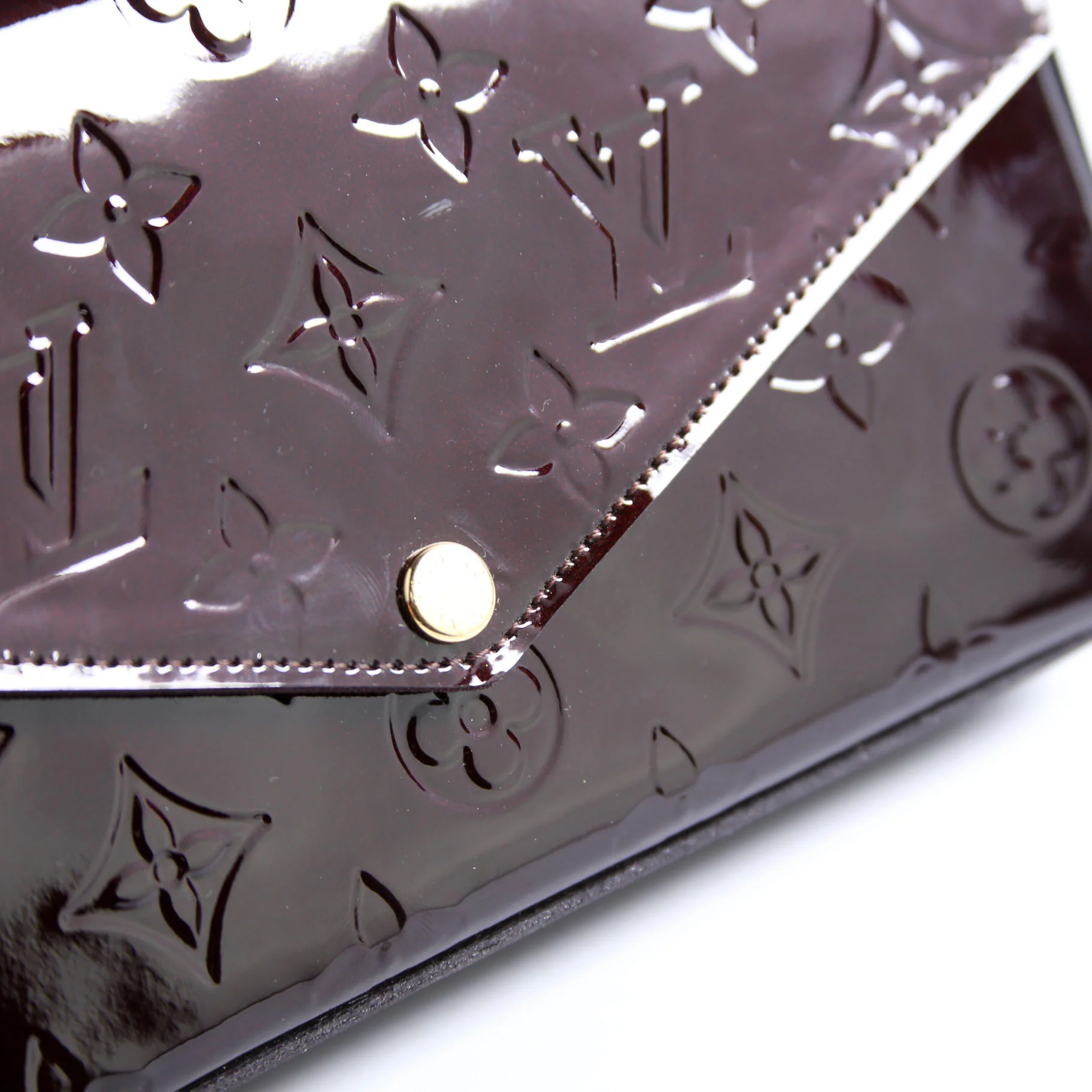 Pochette Felicie Vernis Burgundy - Image 6