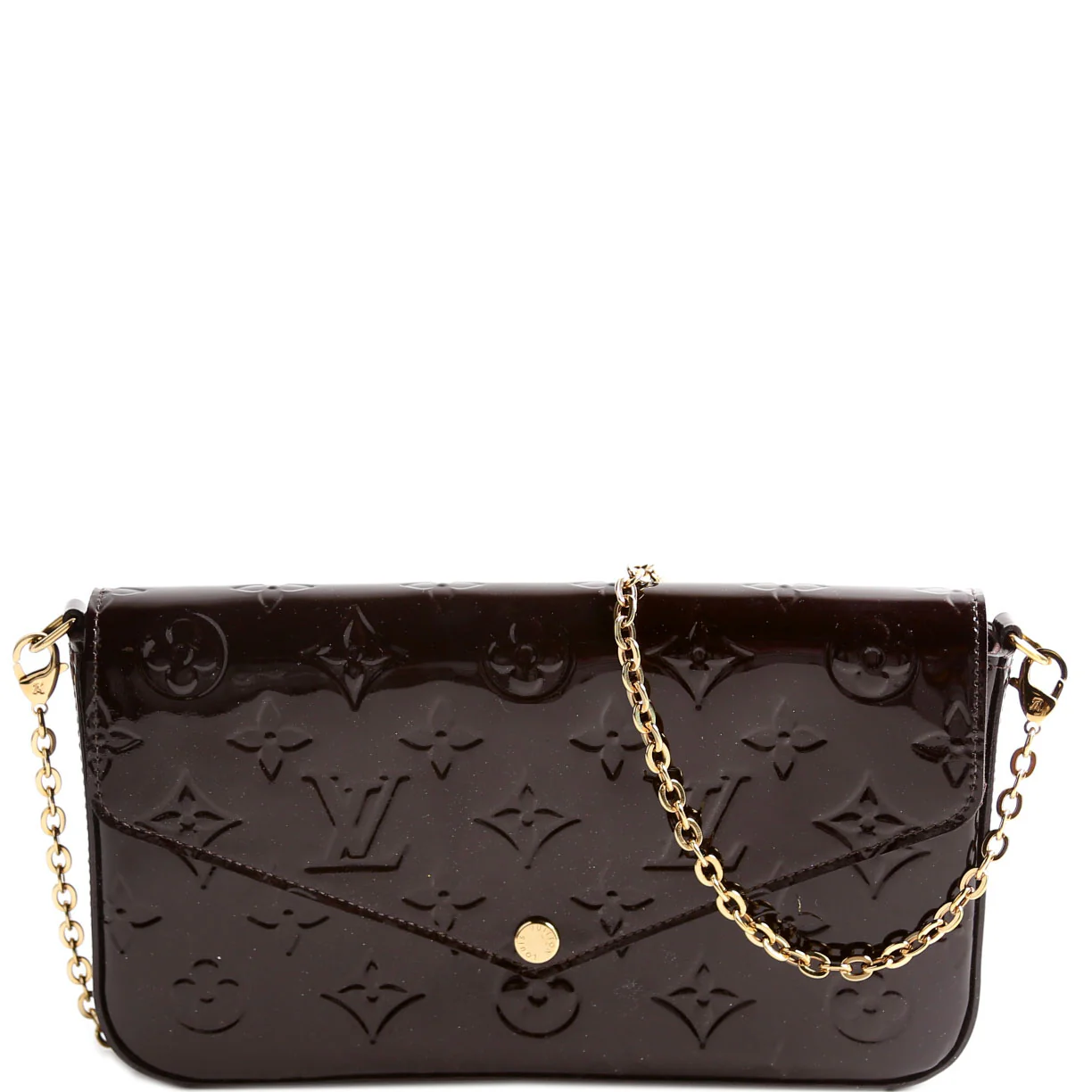 Pochette Felicie Vernis Burgundy