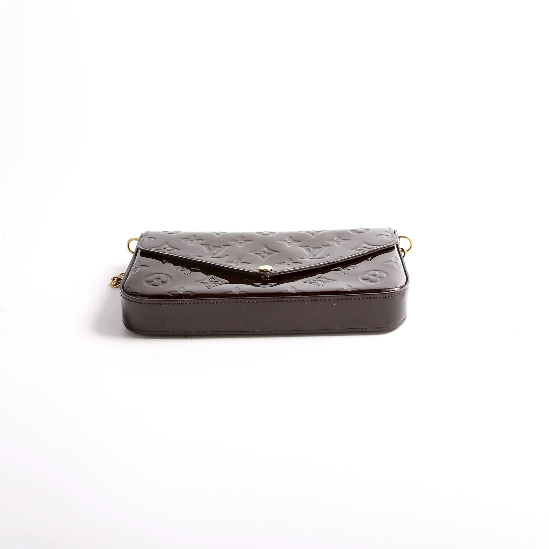 Pochette Felicie Vernis Burgundy - Image 3