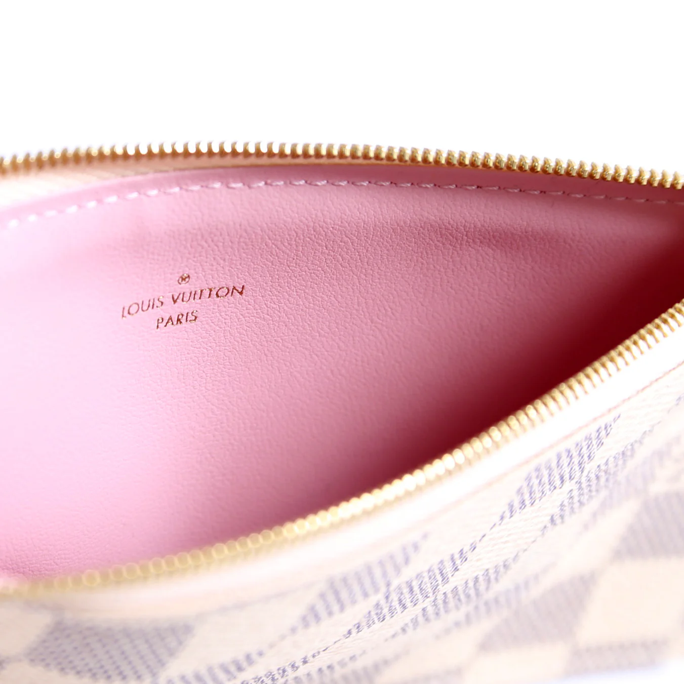 Pochette Felicie Zip Insert Only Damier Azur Pink - Image 10