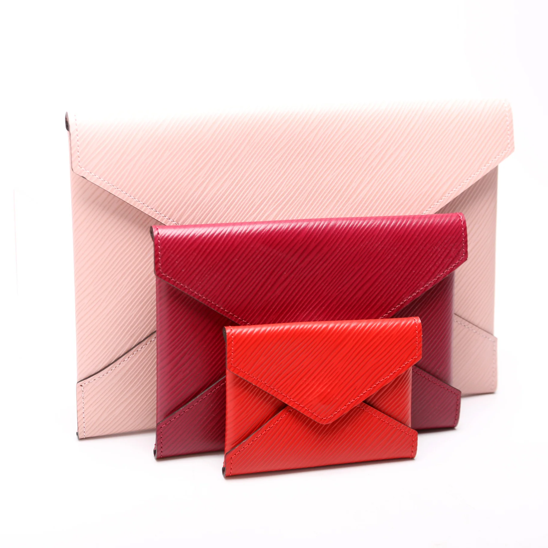 Pochette Kirigami 3-Piece Epi Pink - Image 2