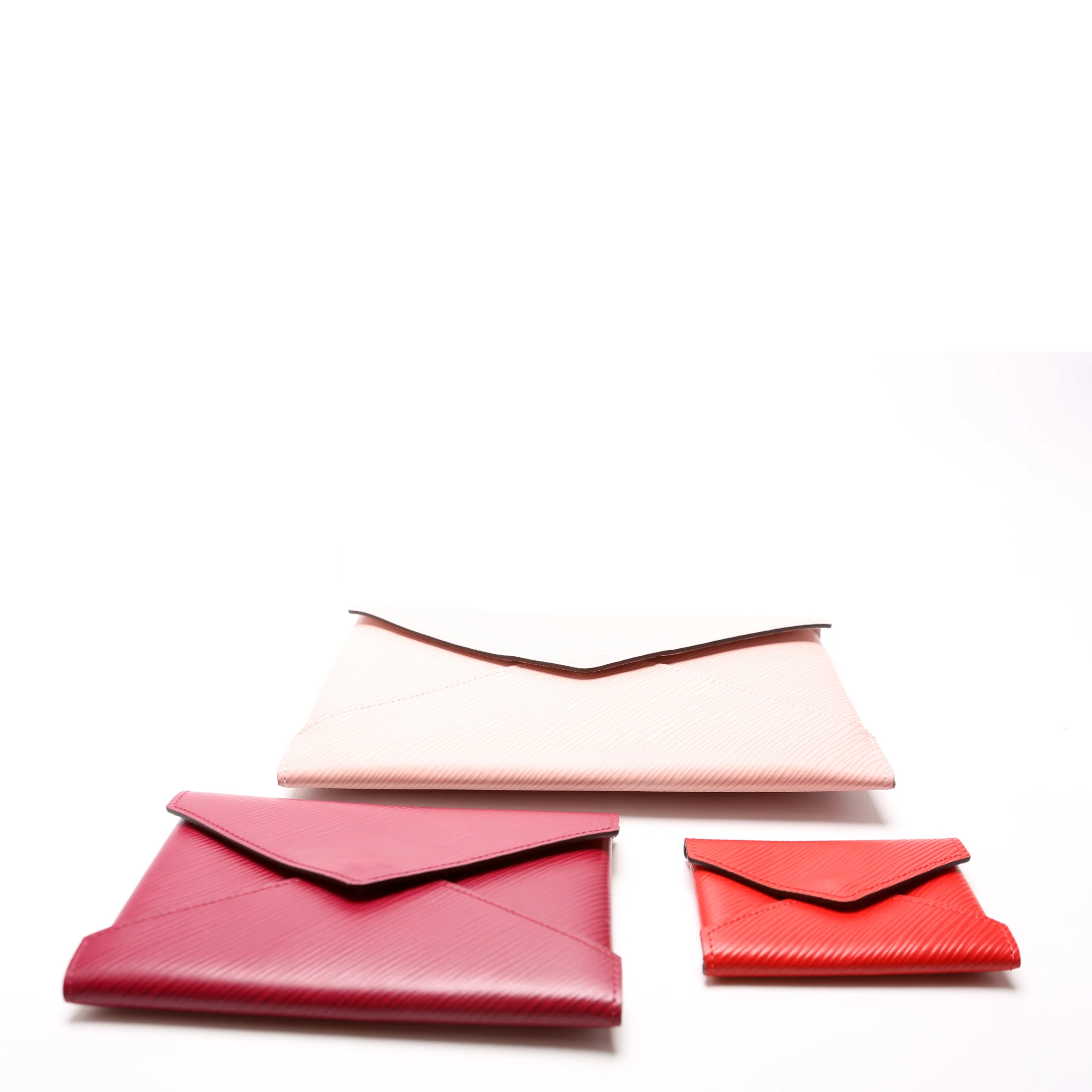 Pochette Kirigami 3-Piece Epi Pink - Image 3