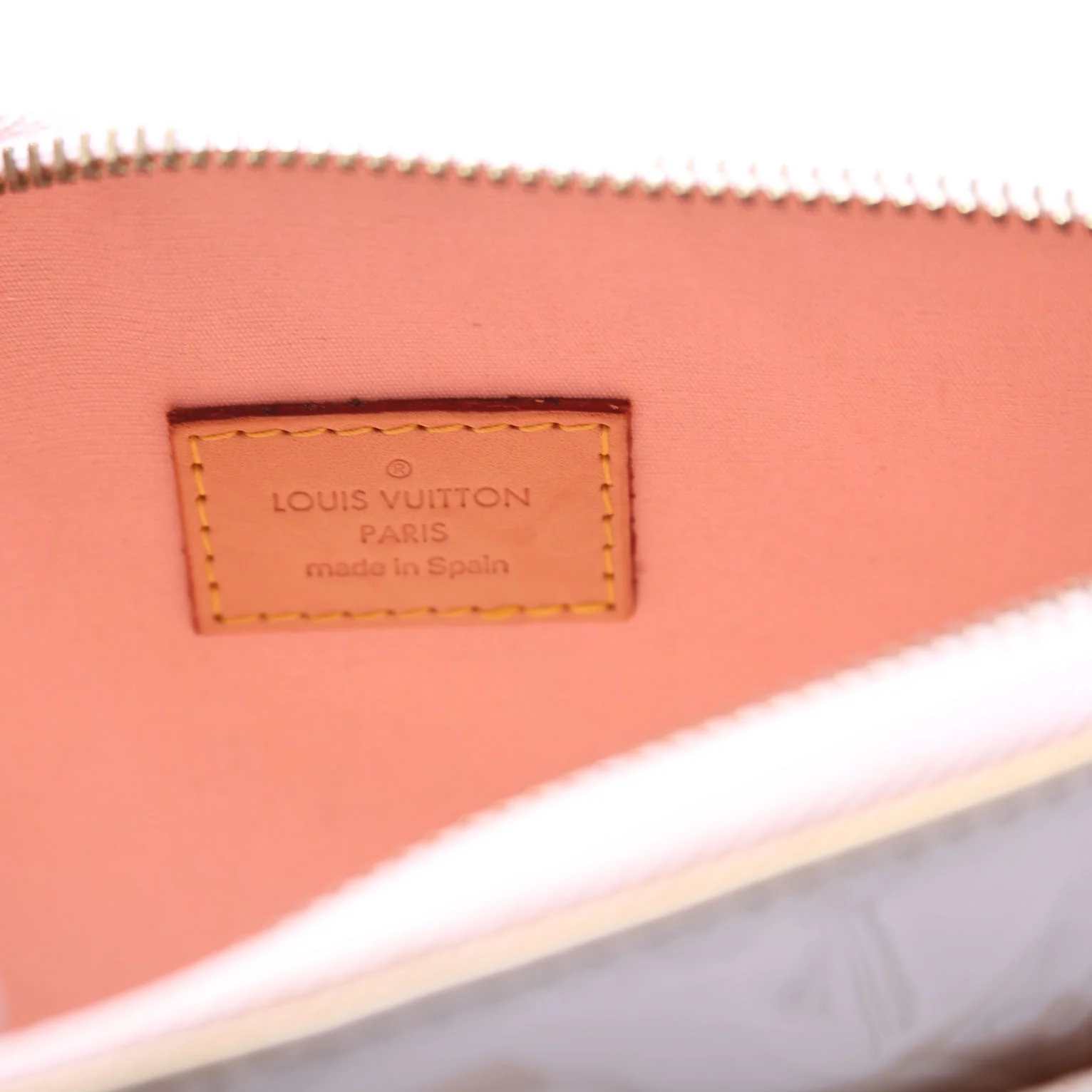 Pochette Mallory Vernis Cream/Brown - Image 10