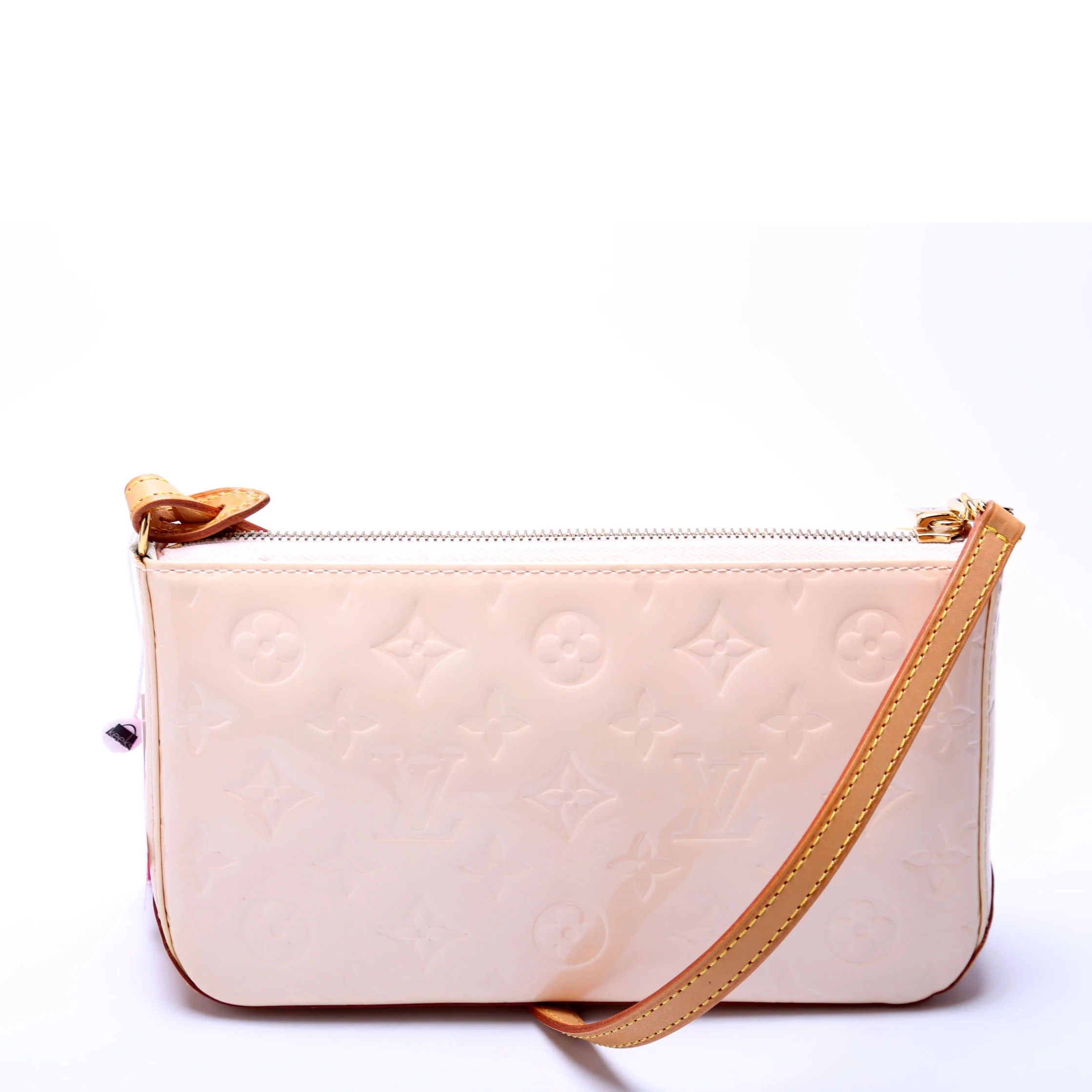 Pochette Mallory Vernis Cream/Brown - Image 3