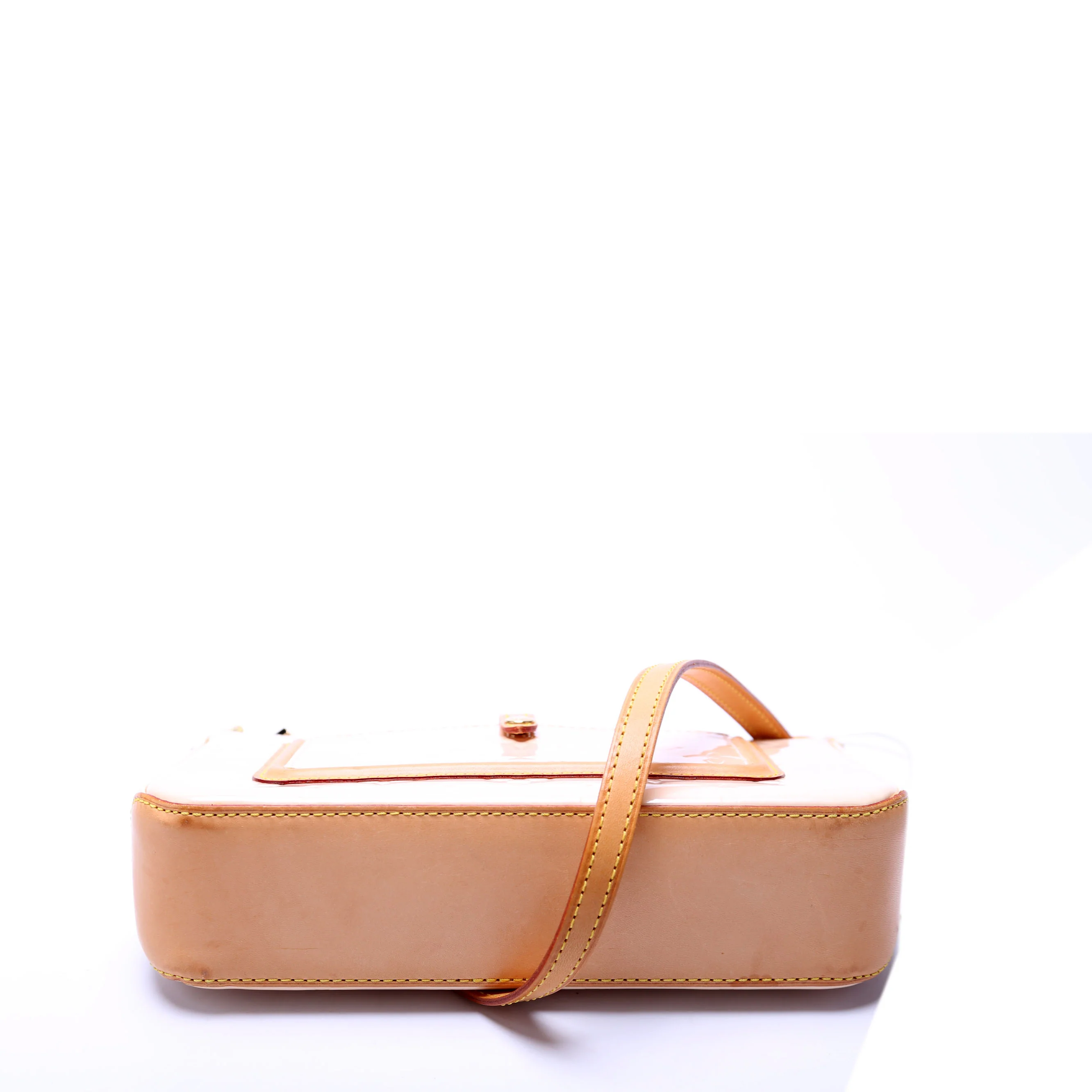 Pochette Mallory Vernis Cream/Brown - Image 4