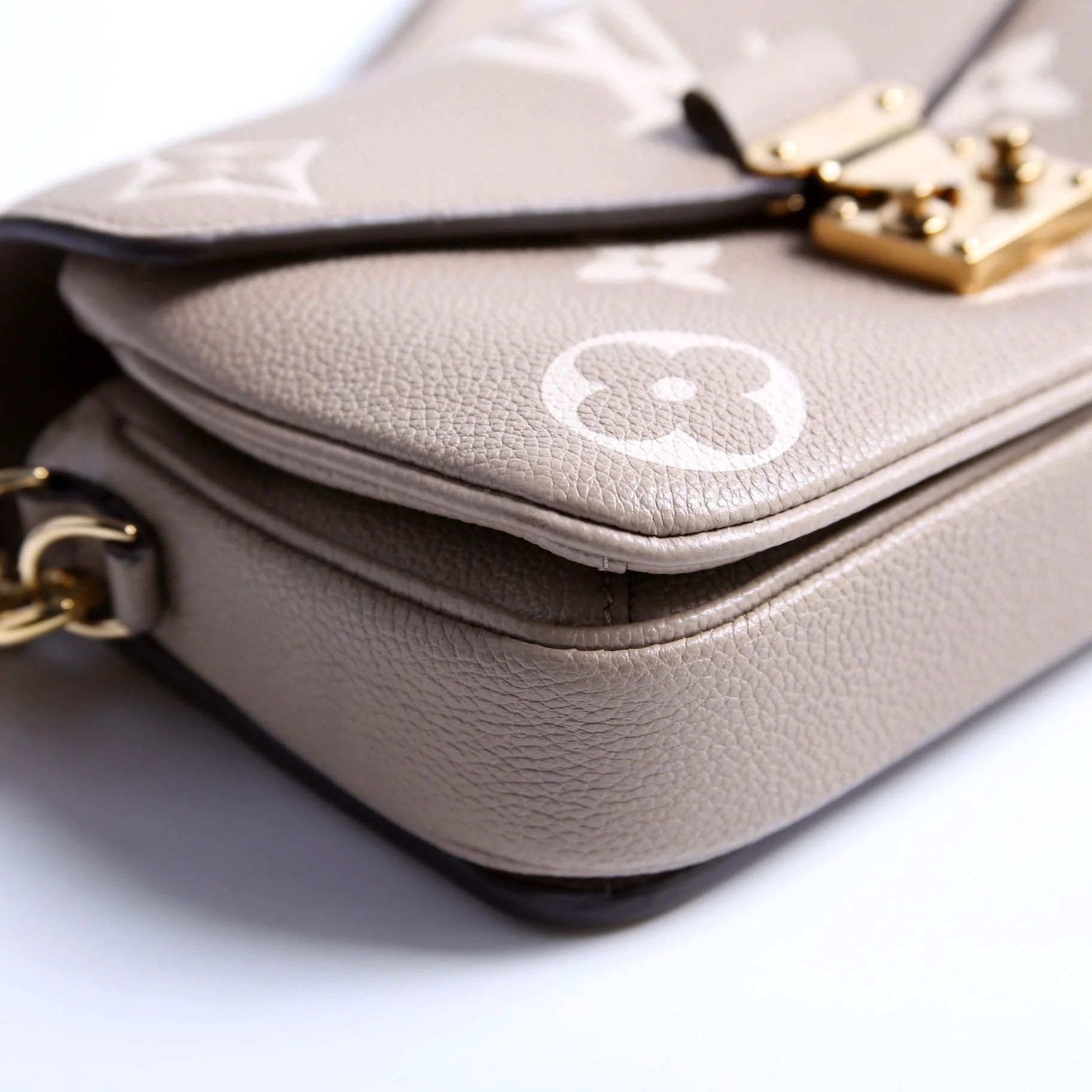 Pochette Metis East West Bicolor Empreinte Turtle Dove - Image 4