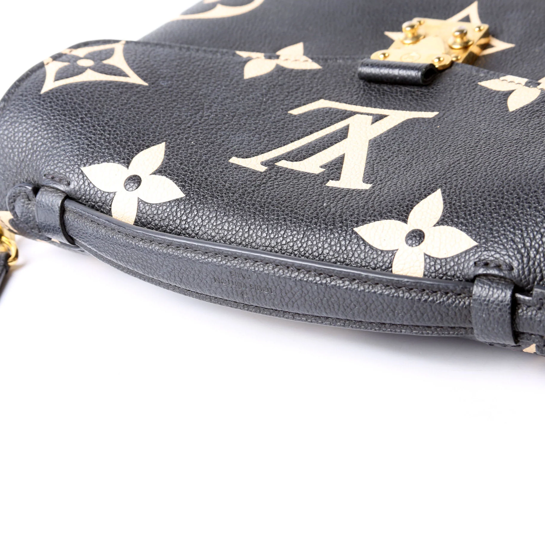 Pochette Metis Empreinte Bicolor Black/Beige - Image 10