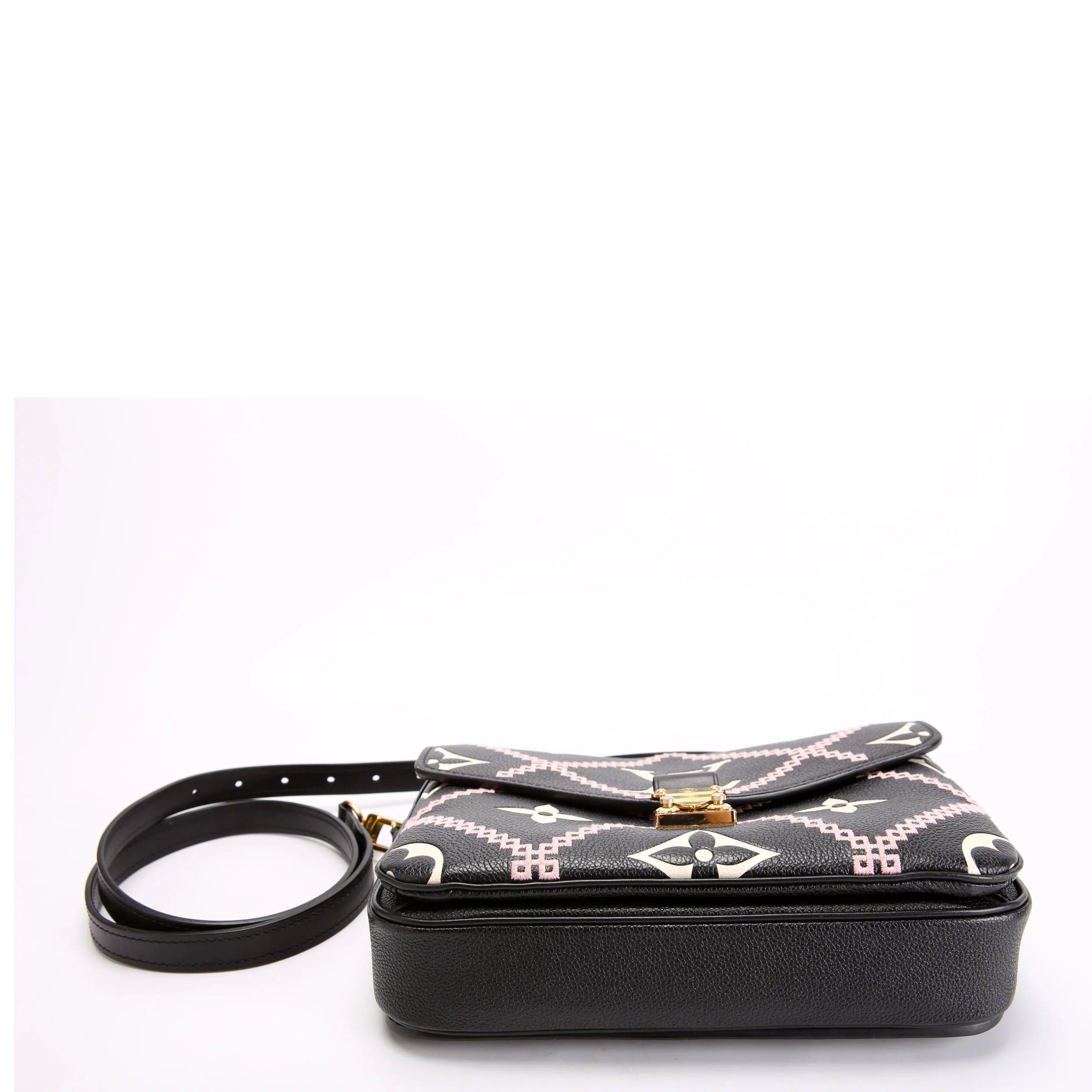 Pochette Metis Empreinte Giant Broderies Black/Pink - Image 4