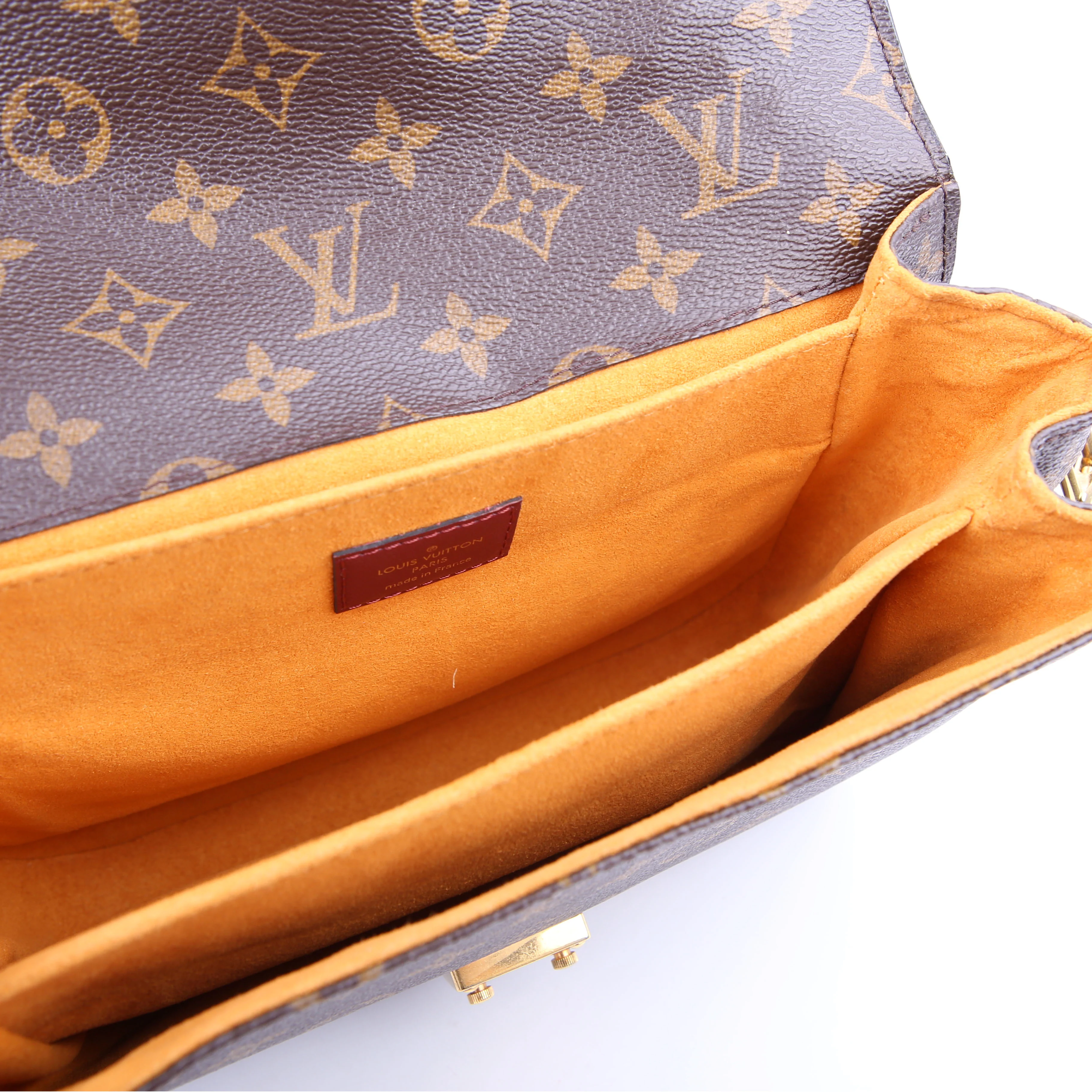 Pochette Metis Monogram Braided Orange/Berry - Image 11