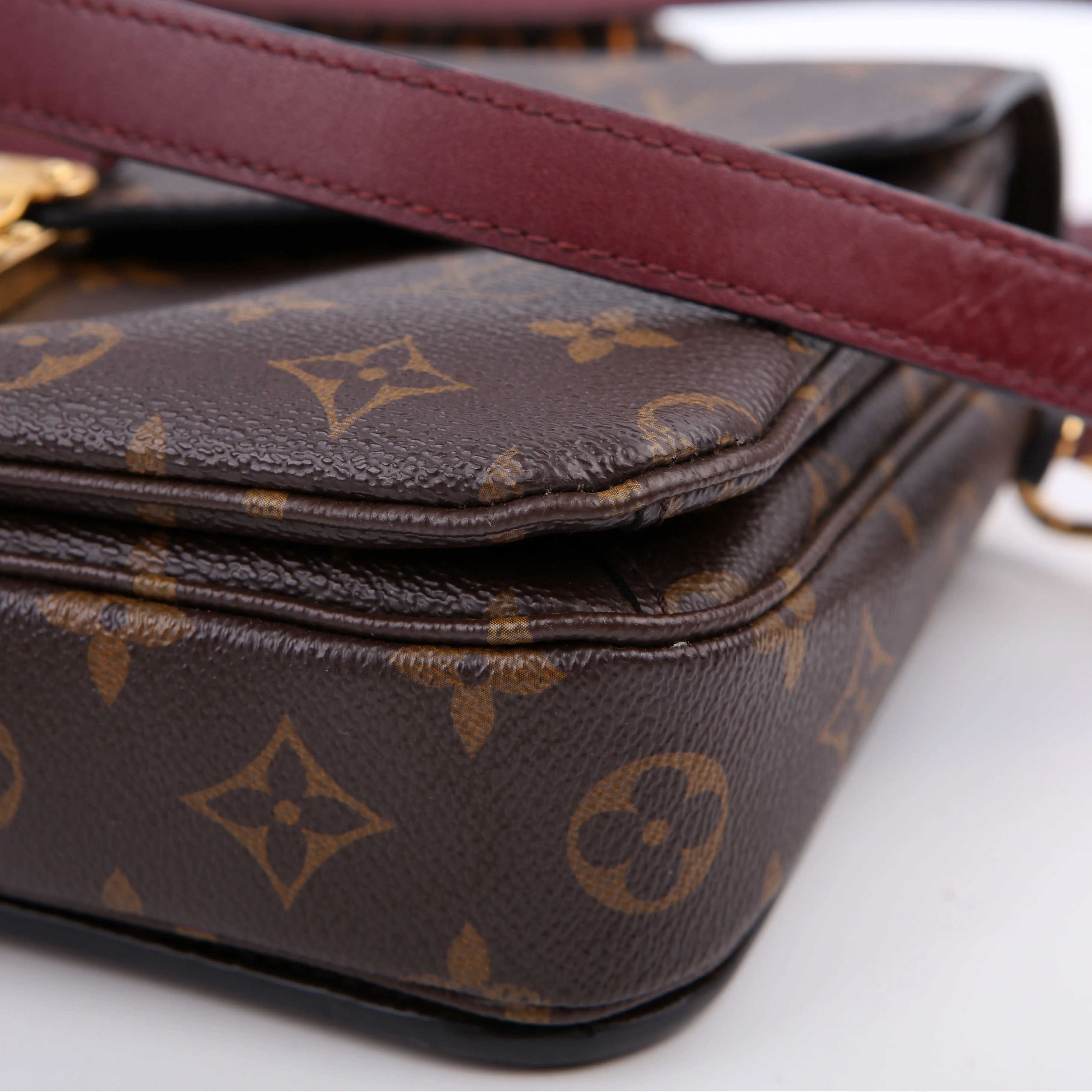 Pochette Metis Monogram Braided Orange/Berry - Image 6