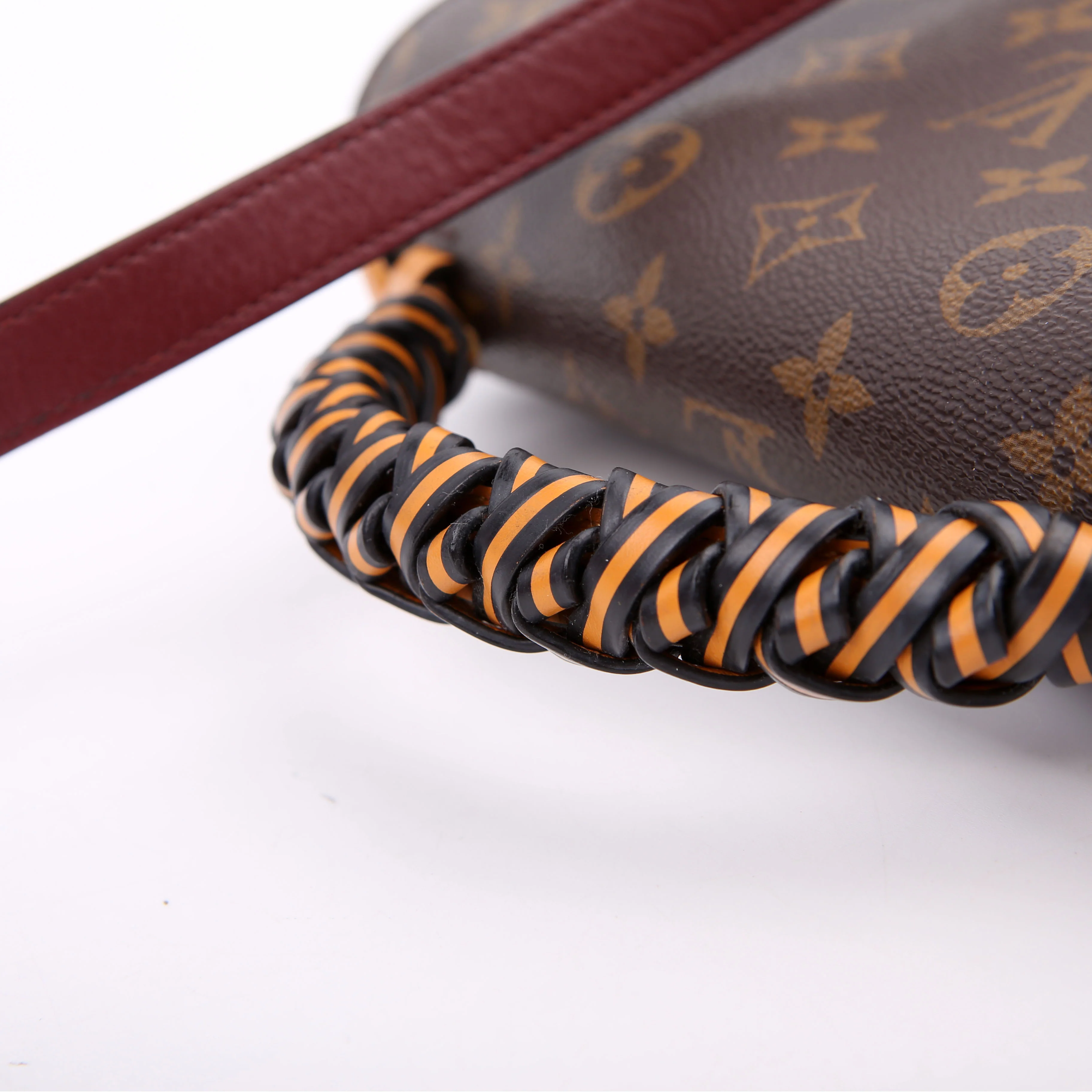 Pochette Metis Monogram Braided Orange/Berry - Image 8