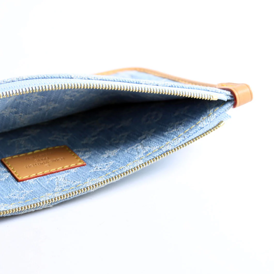 Pochette Only Carryall PM Denim Monogram Blue/Brown - Image 11