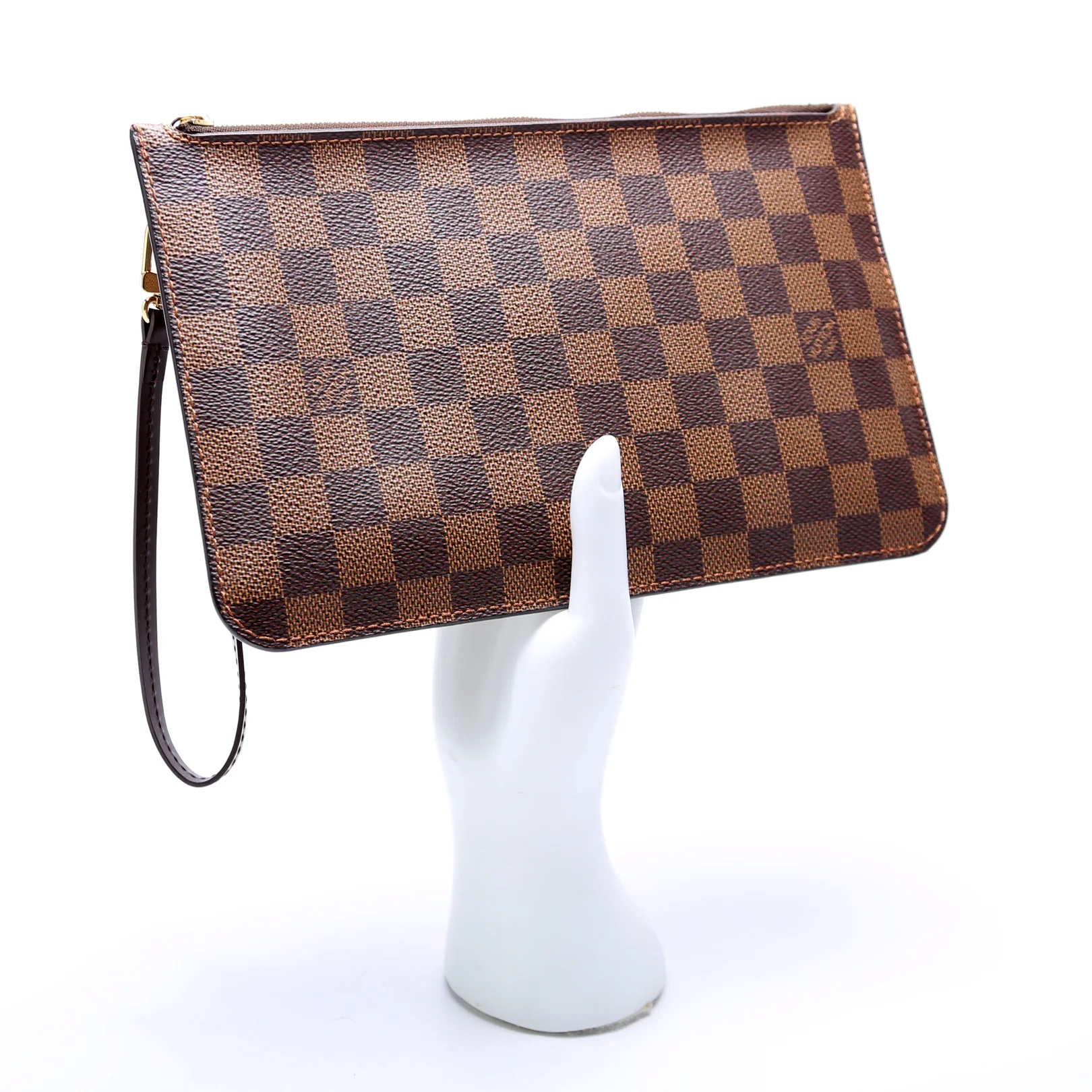Pochette Only Damier Ebene Neverfull Red - Image 10