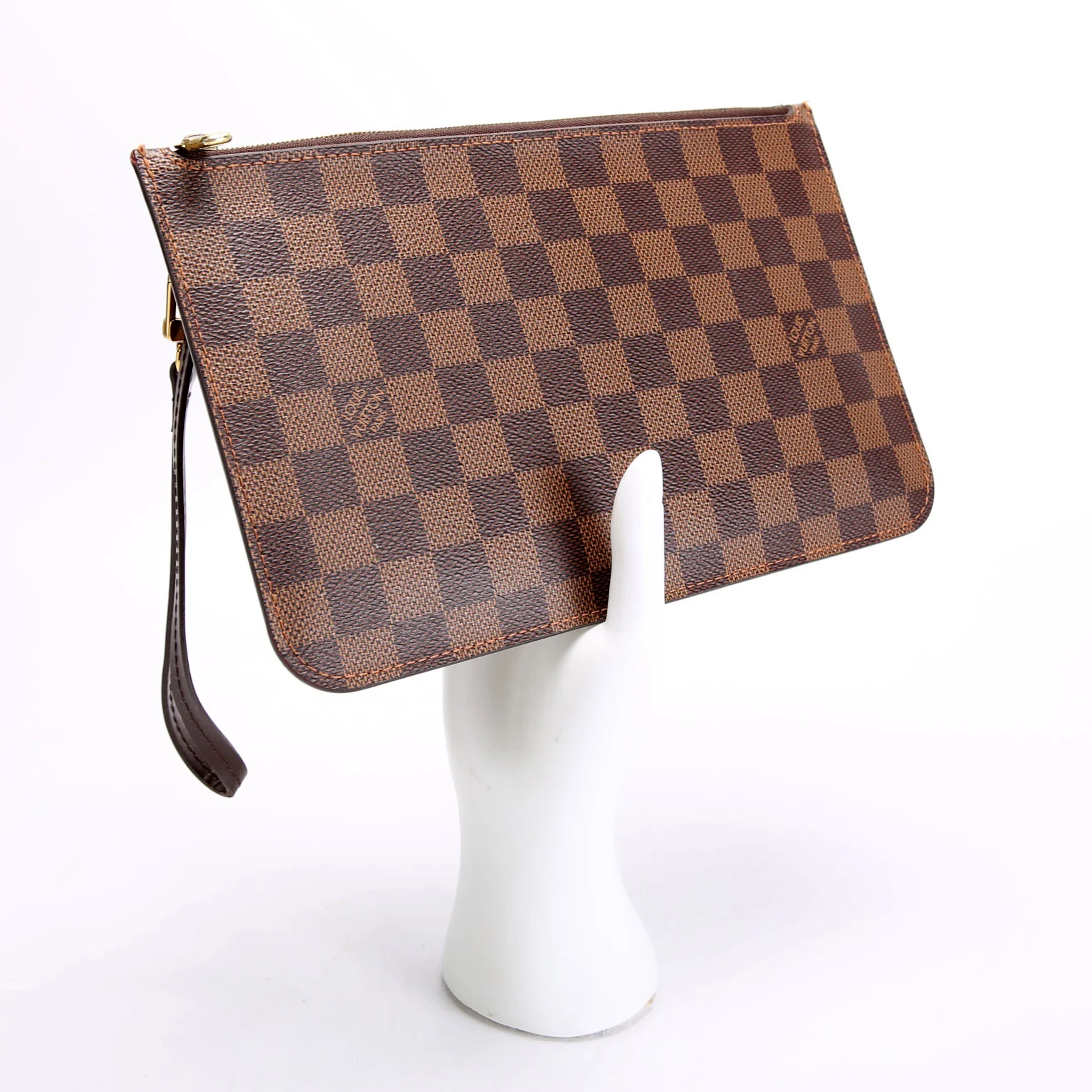 Pochette Only Damier Ebene Neverfull Red - Image 12