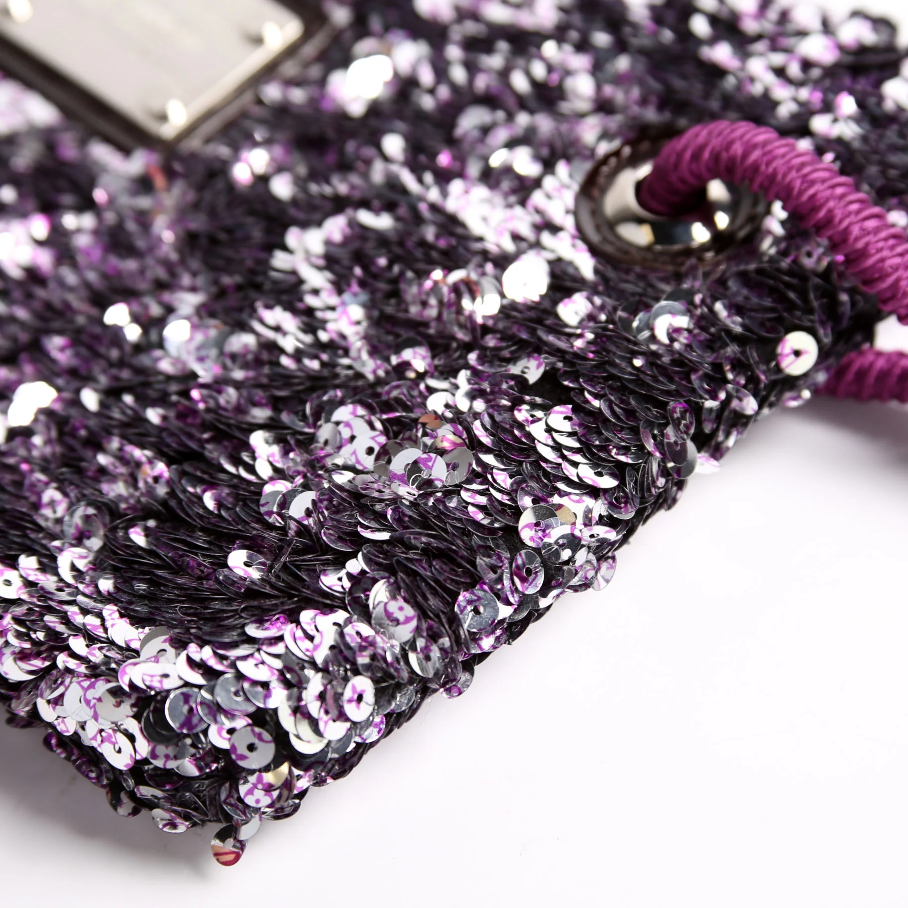 Pochette Rococo Sequins Purple - Image 5