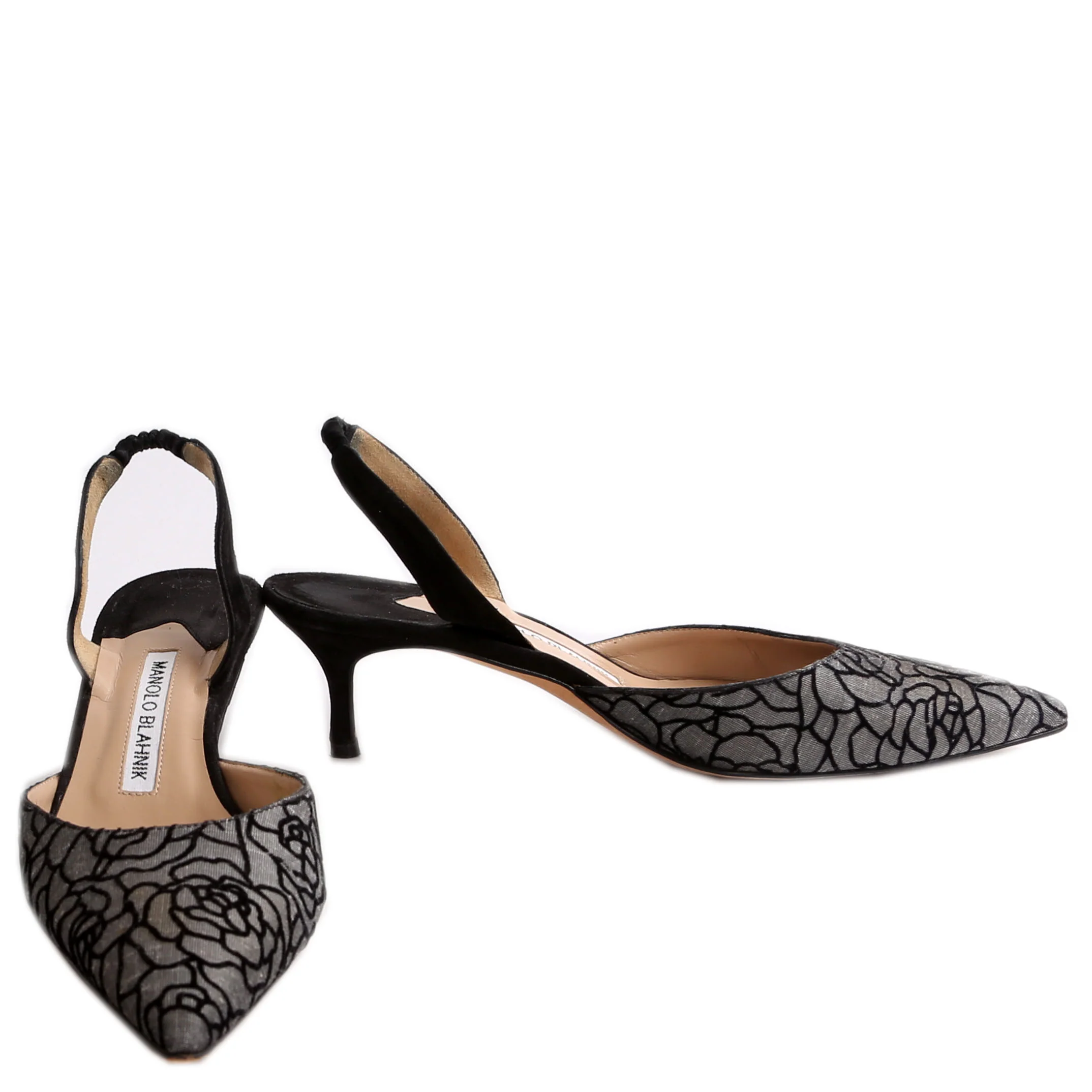 Pointed Toe Kitten Heels Size 37.5