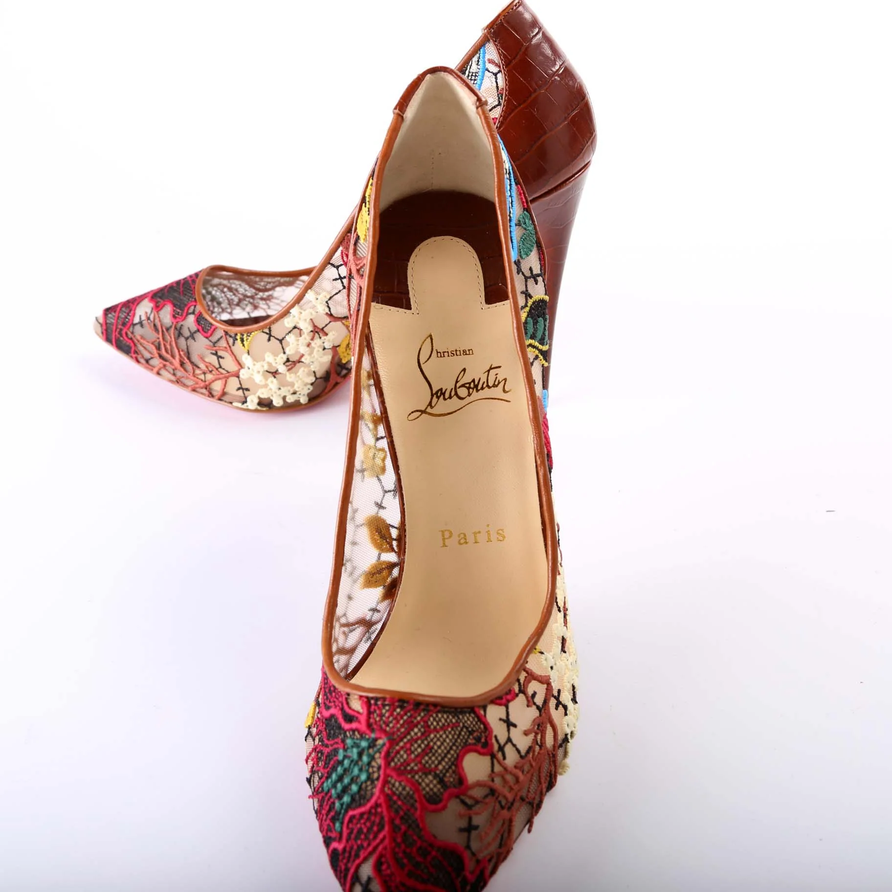 Pointed Toe Mesh 120MM Pumps Size 39 - Image 7
