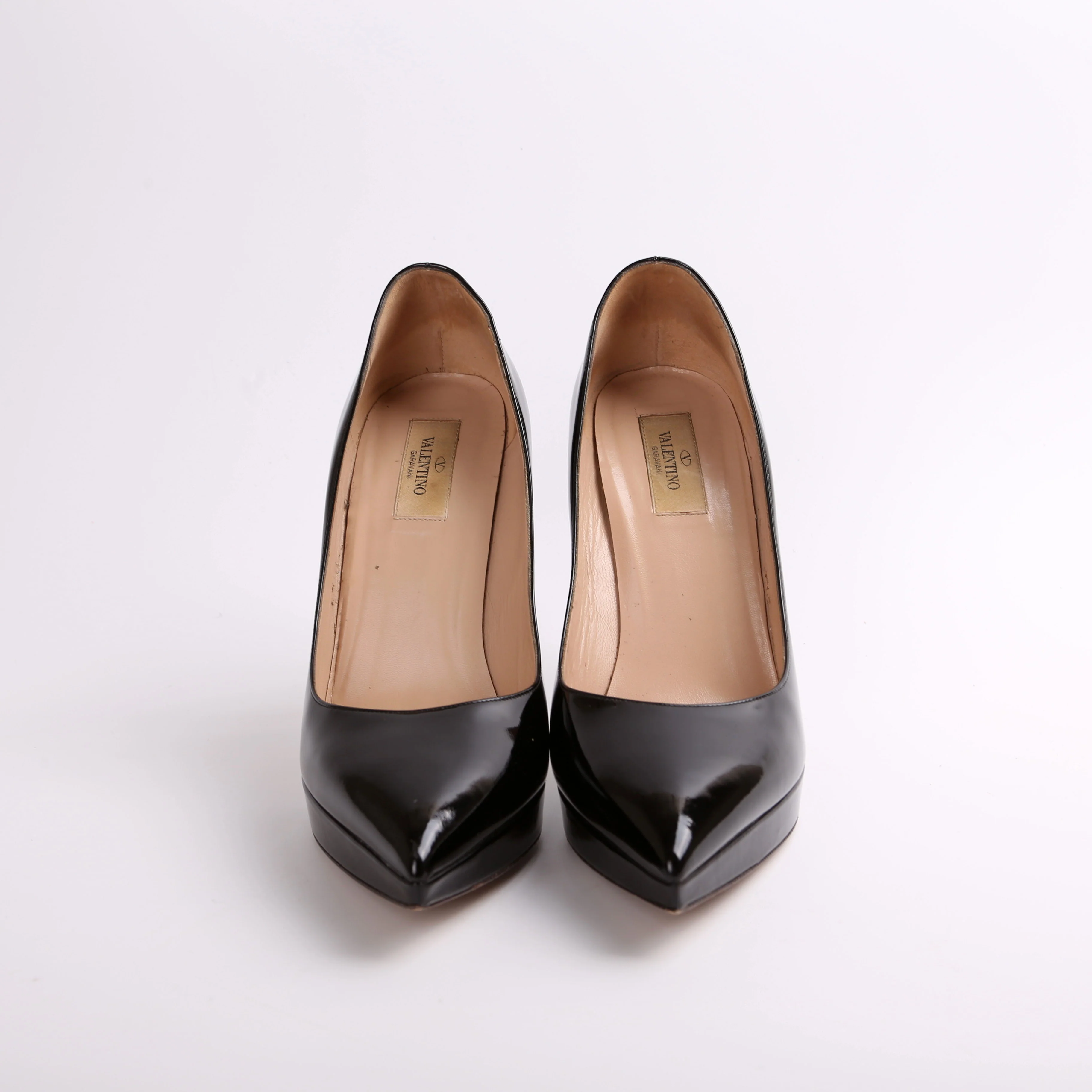 Pointed Toe Platform Patent Pumps Size 40 - Image 2