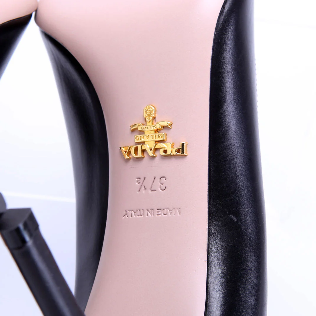 Pointed Toe Pumps Size 37.5 Black - Image 6