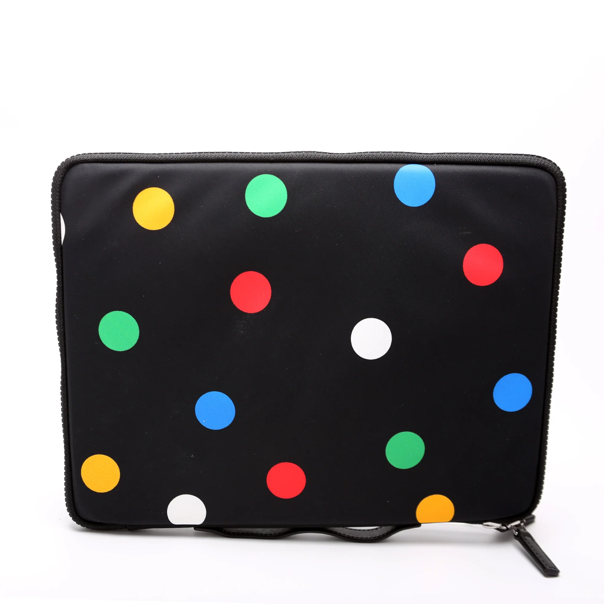 Polka Dot Nylon Medium iPad Case Black/Multicolor - Image 3