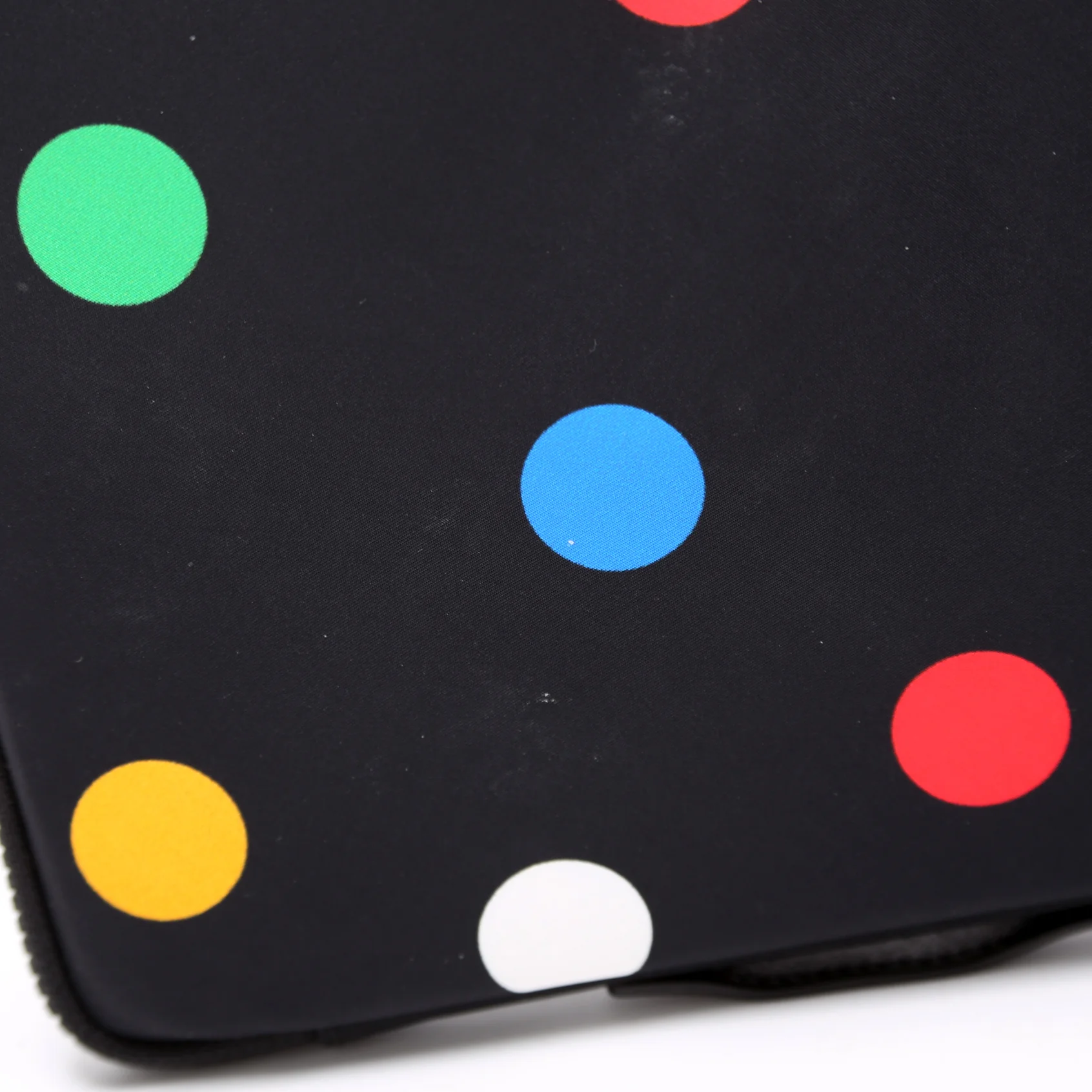 Polka Dot Nylon Medium iPad Case Black/Multicolor - Image 6