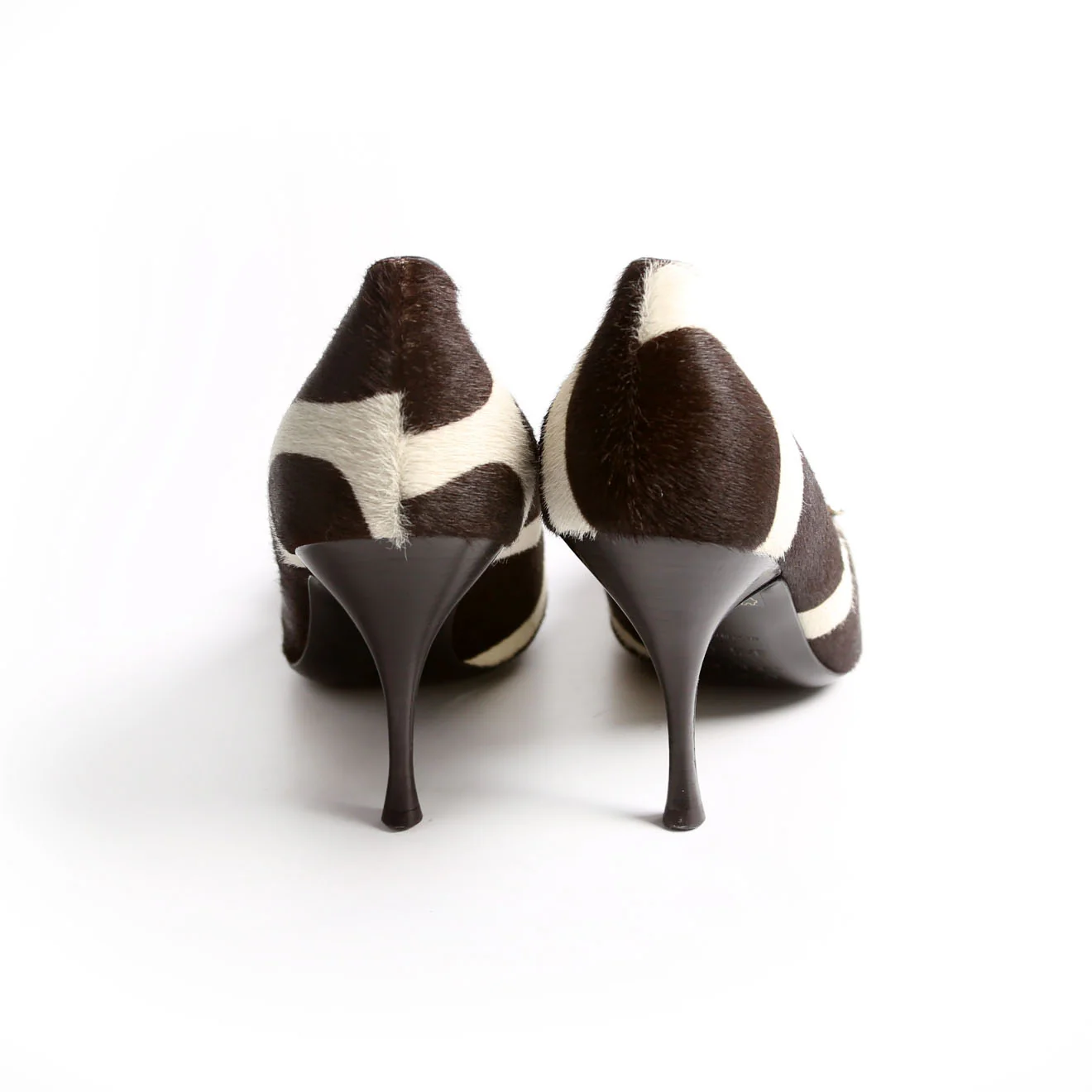 Pony Hair Round Toe Pumps Size 37.5 - Image 5