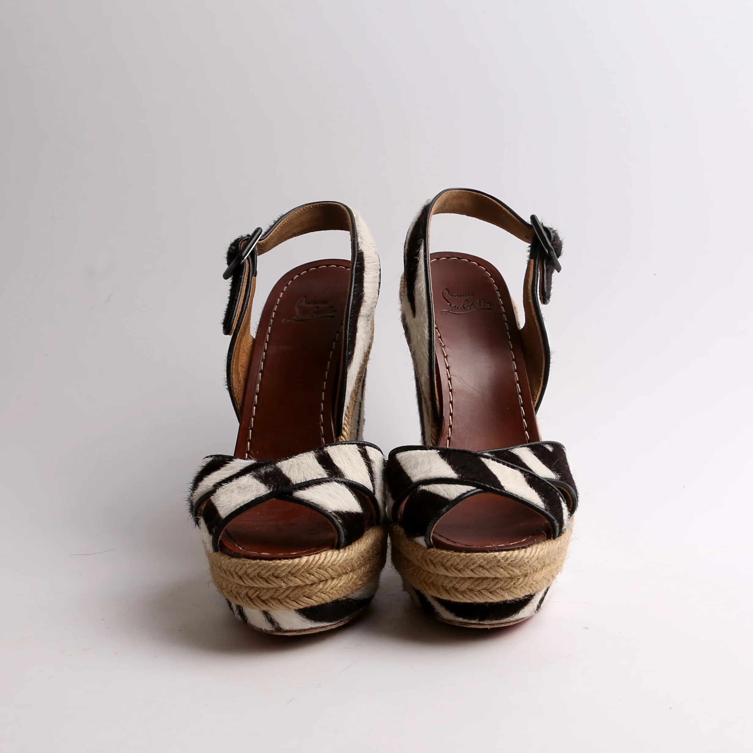 Ponyhair Wedge Sandals Size 36 - Image 5