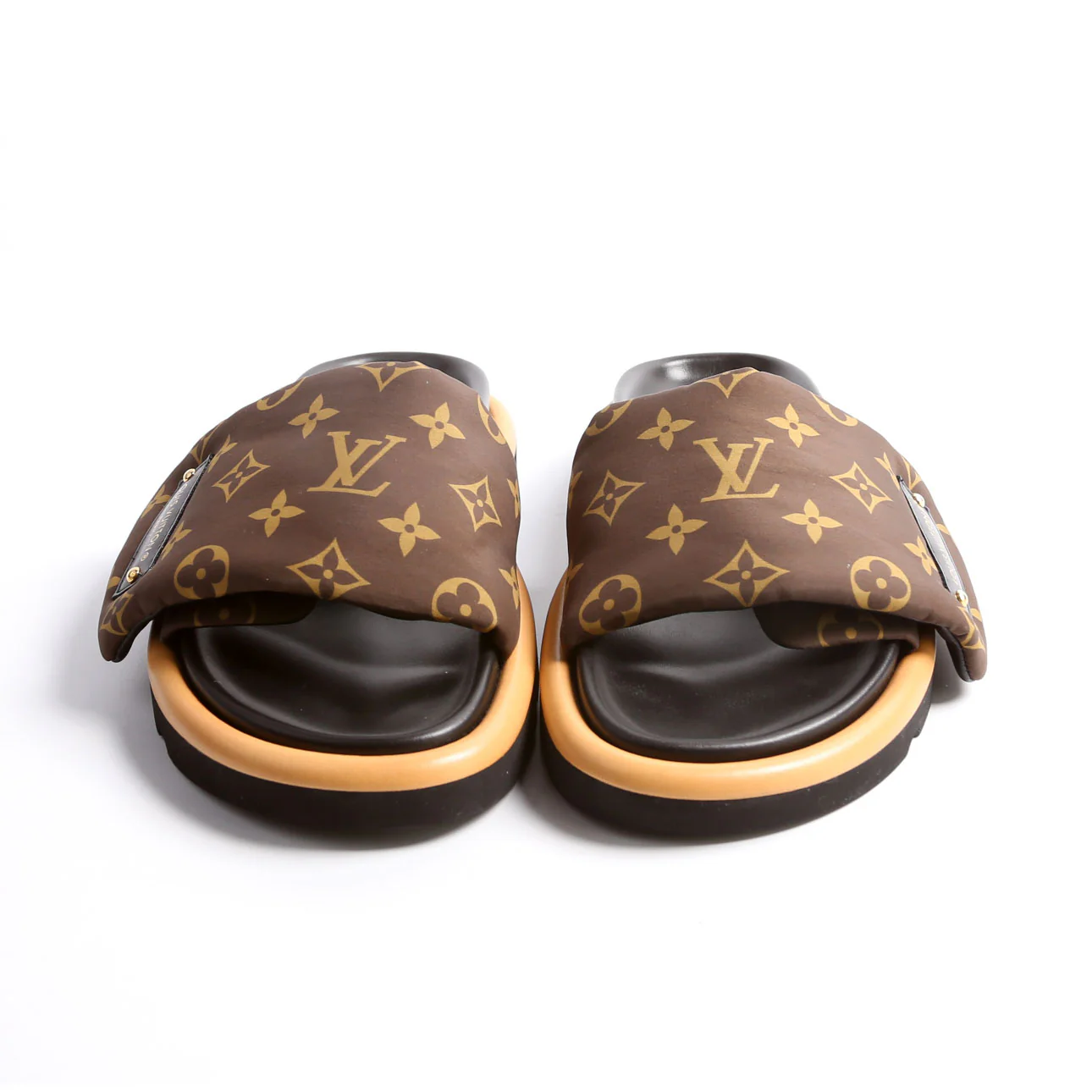 Pool Pillow Comfort Slides Size 37 Brown - Image 2