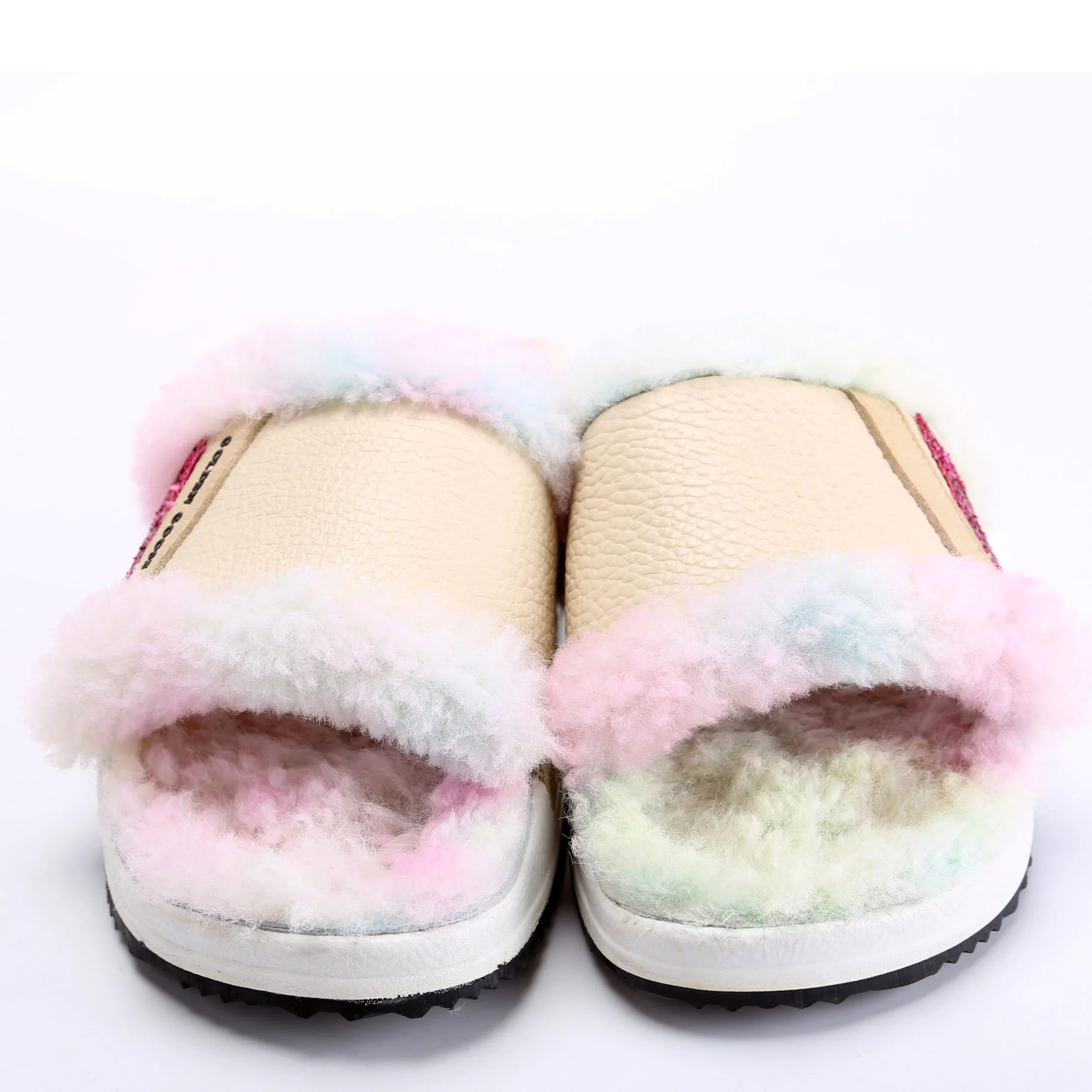 Poolstar Shearling Slides Size 37 Multi - Image 2