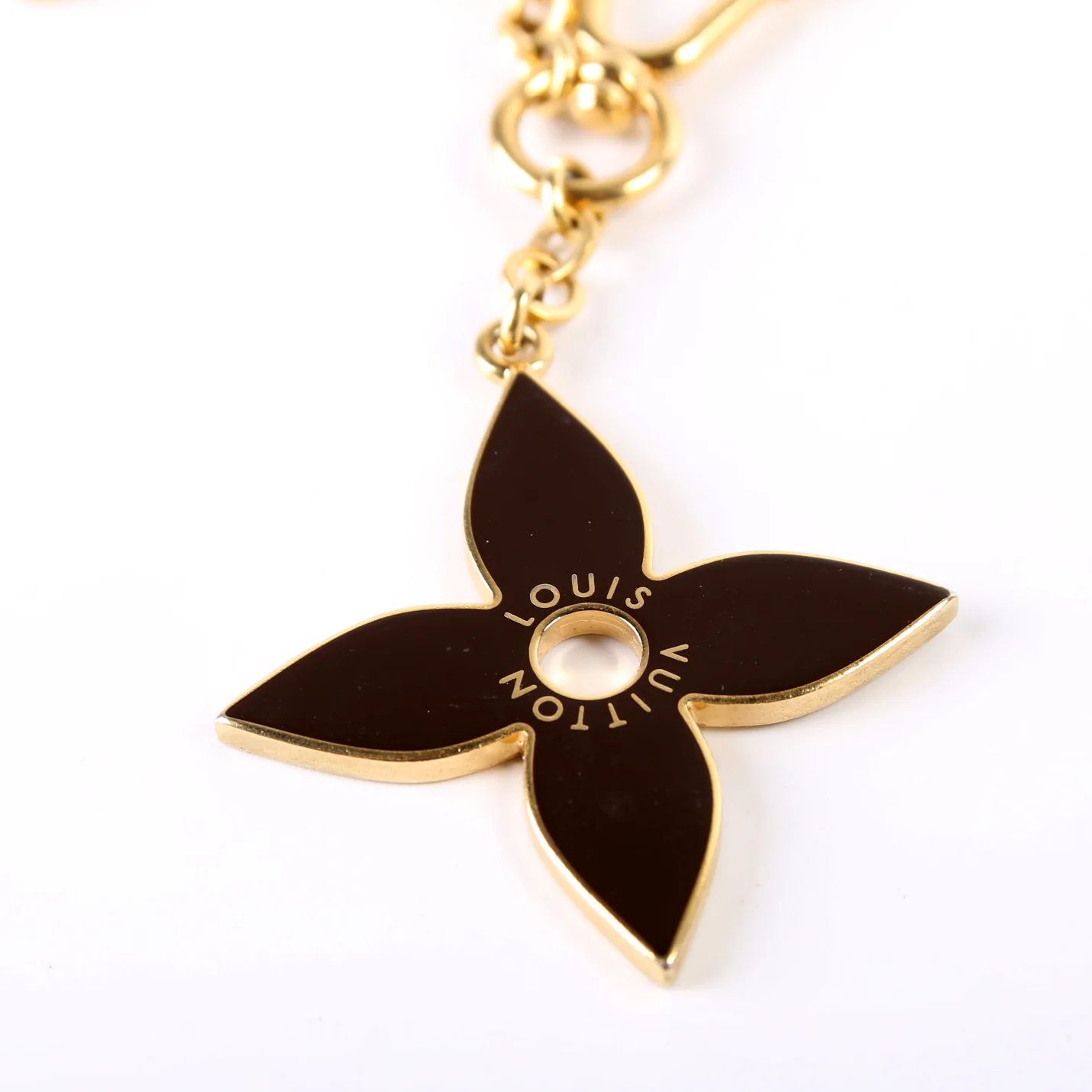 Porte Cles Puzzle Bag Charm Gold/Black - Image 4