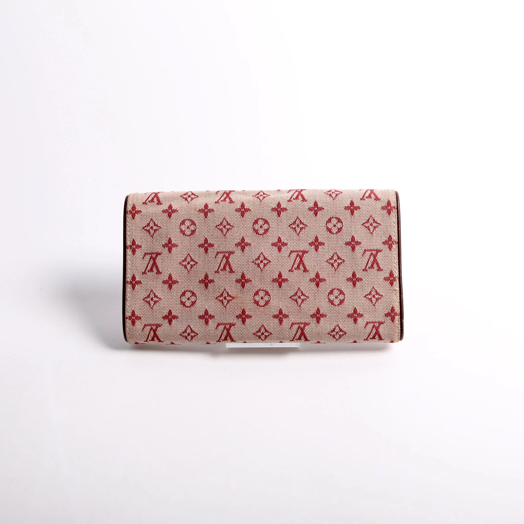 Porte Tresor Wallet Mini Lin Burgundy - Image 2