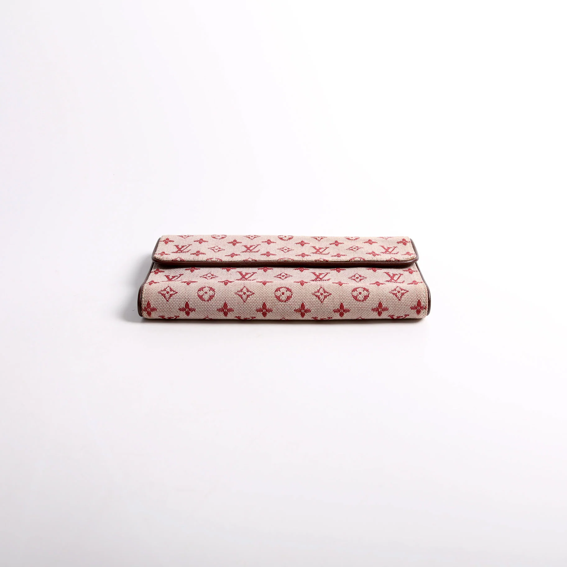 Porte Tresor Wallet Mini Lin Burgundy - Image 3