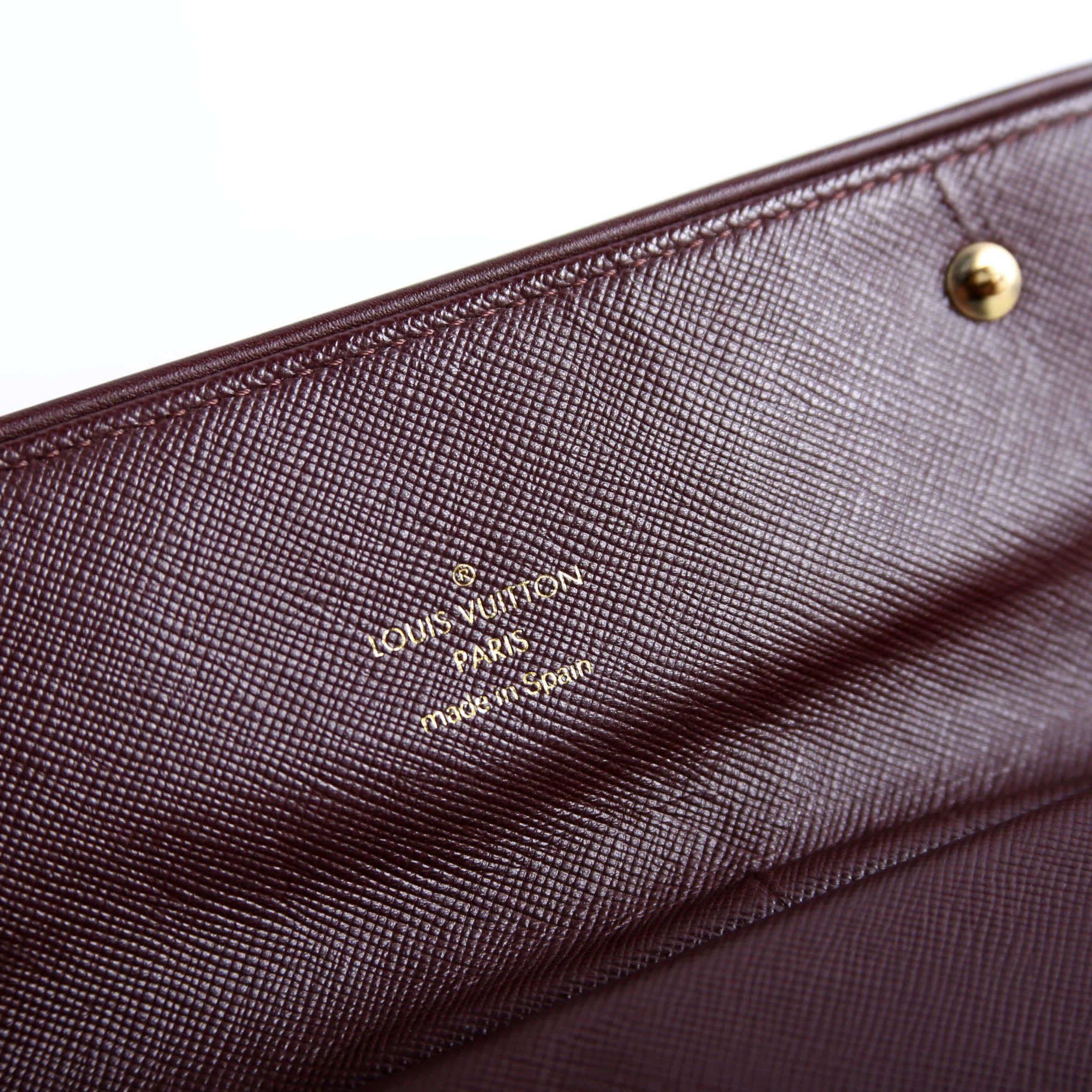 Porte Tresor Wallet Mini Lin Burgundy - Image 9