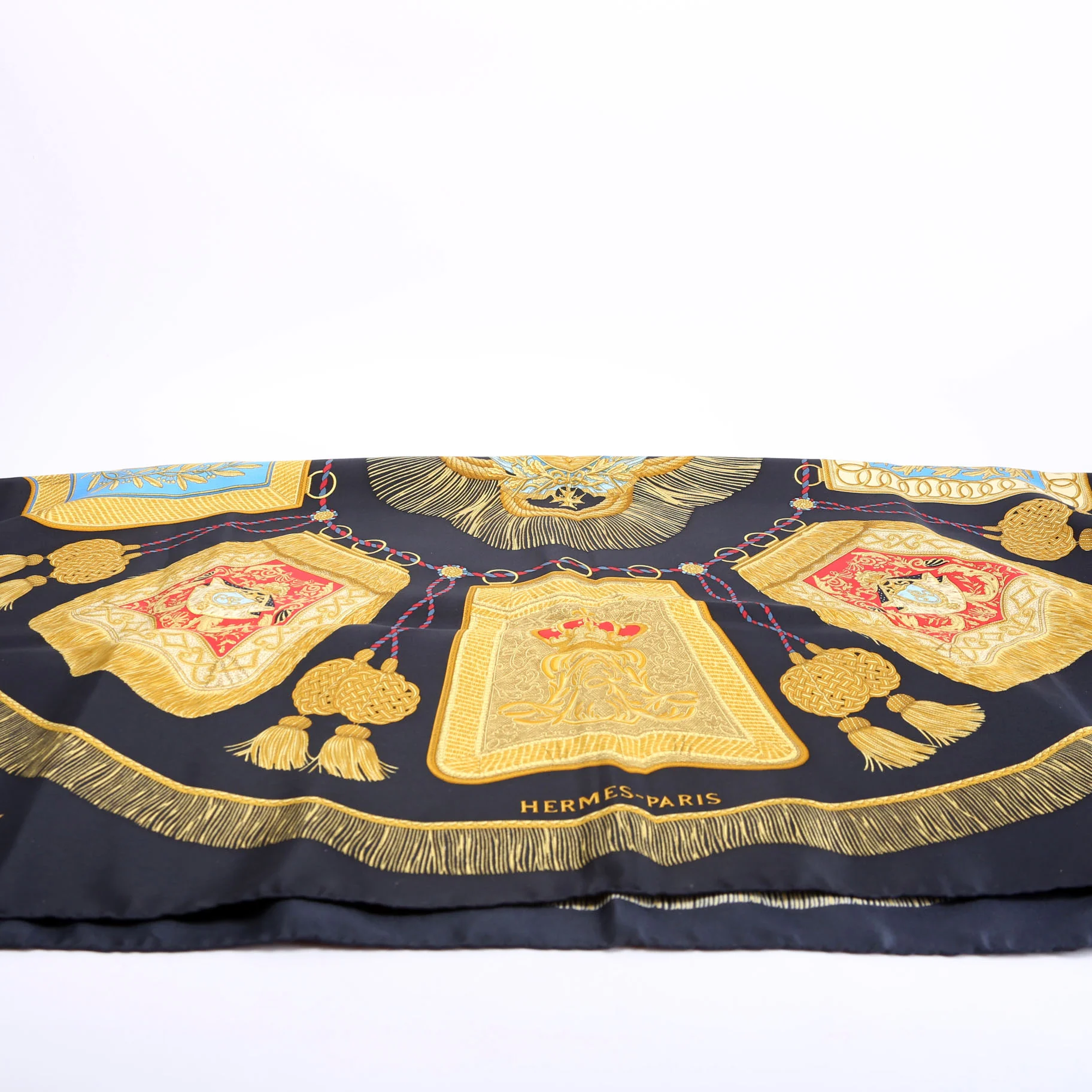 Poste Et Cavalerie 90 Silk Scarf Multicolor - Image 4