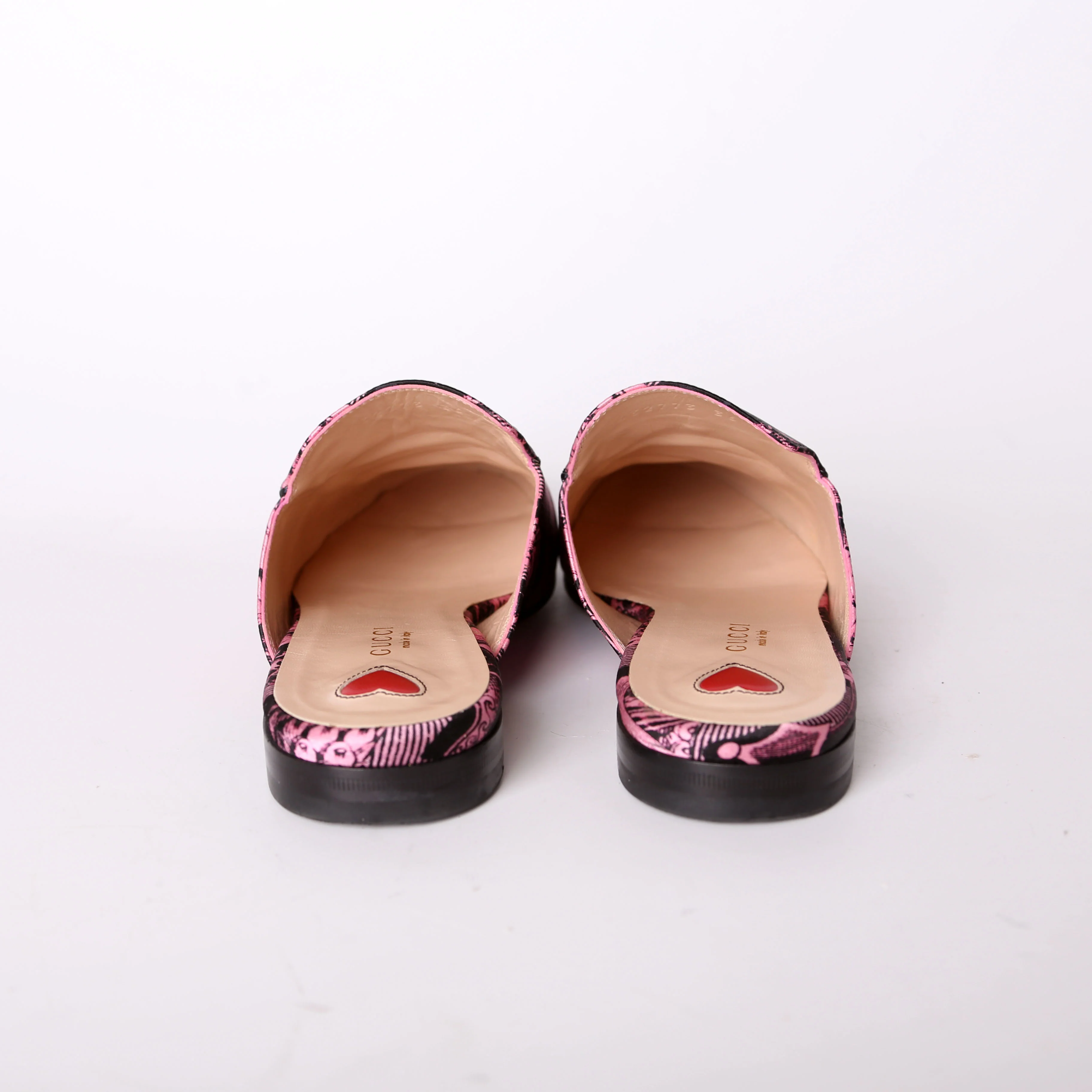 Princetown Printed Silk Mules Size 36 - Image 4