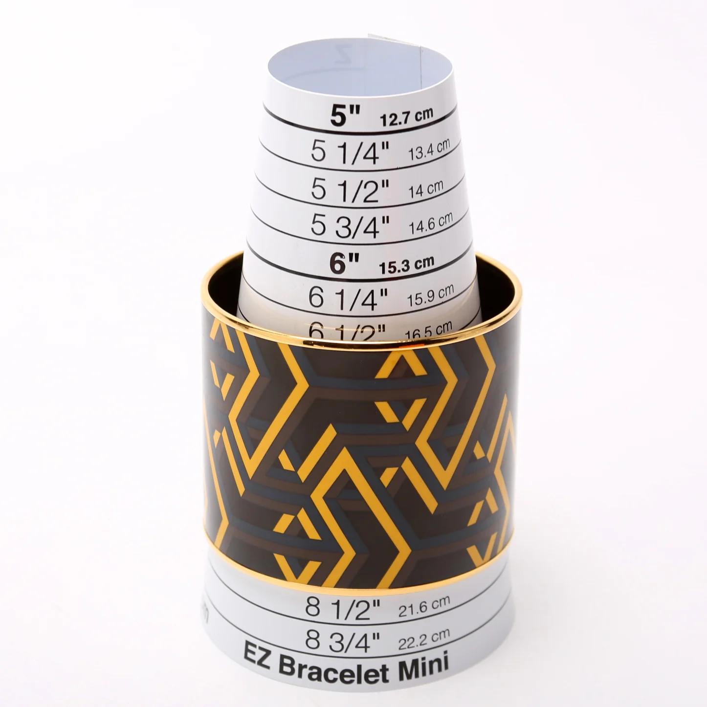 Printed Enamel Bangle Mega Wide Bracelet - Image 5