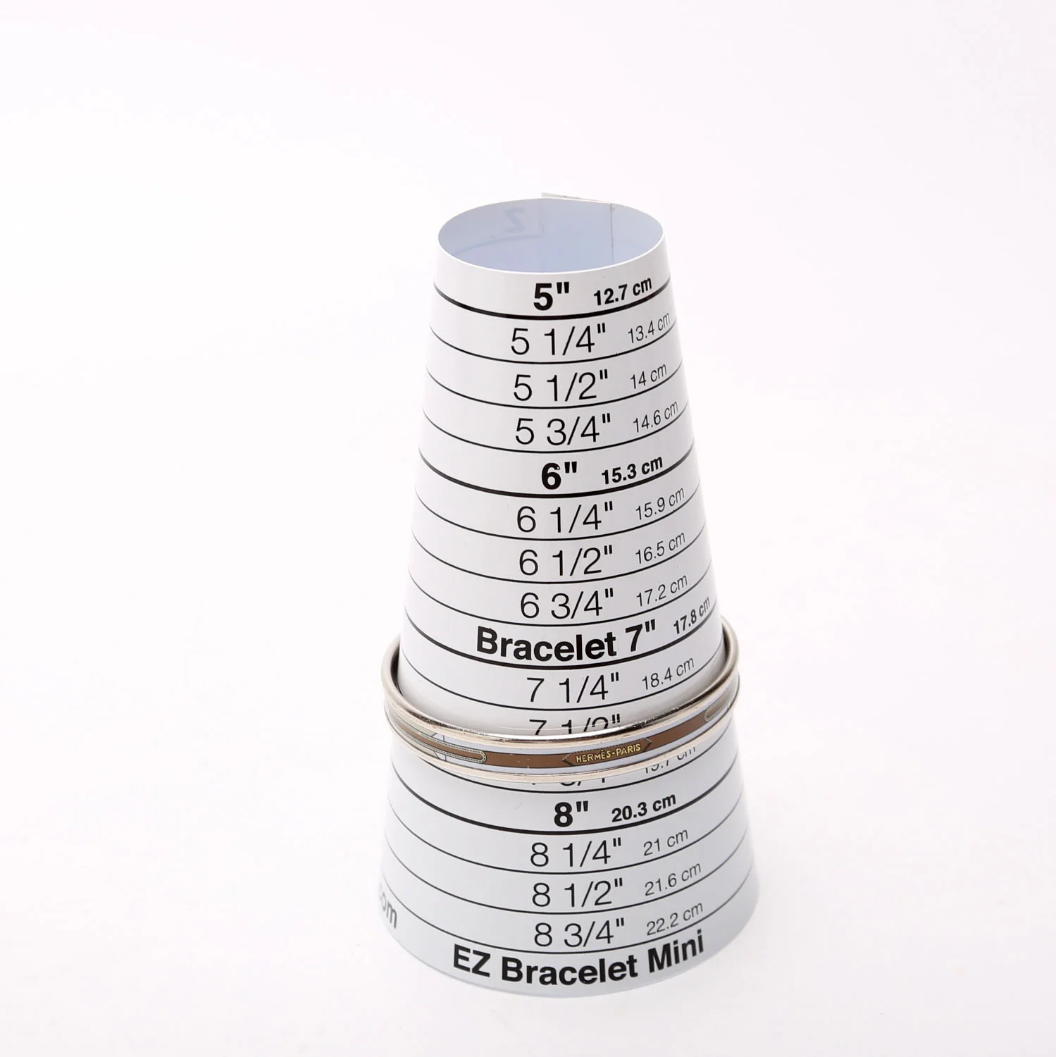 Printed Enamel Narrow Bangle Bracelet - Image 4