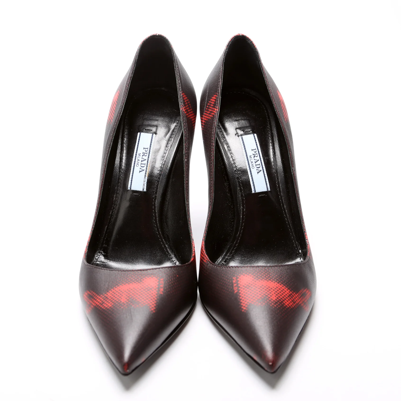 Printed Leather Pointed Toe Pumps Size 36 - Image 2